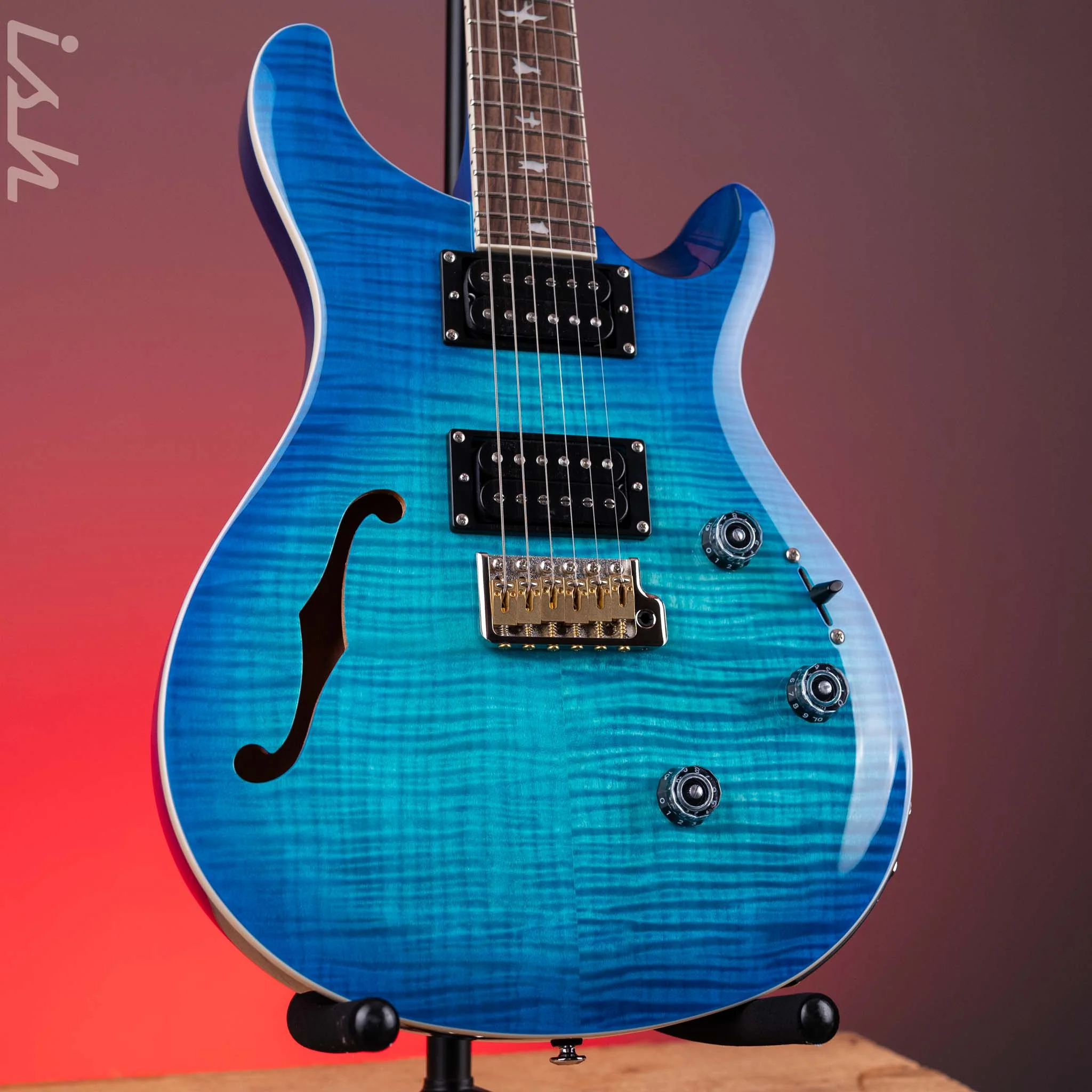 PRS SE Custom 24 Semi-Hollow Piezo Lake Blue *2025 Release!*