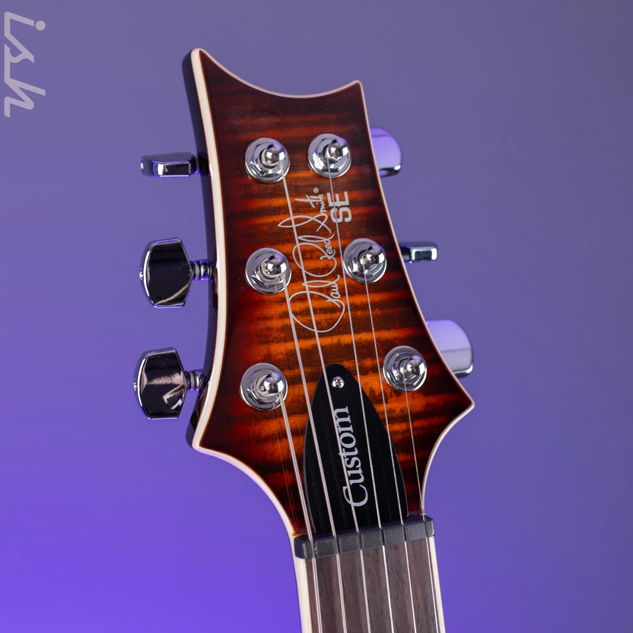 PRS SE Custom 24 Semi-Hollow Piezo Orange Tiger Smokeburst *2025 Release!* - Image 5