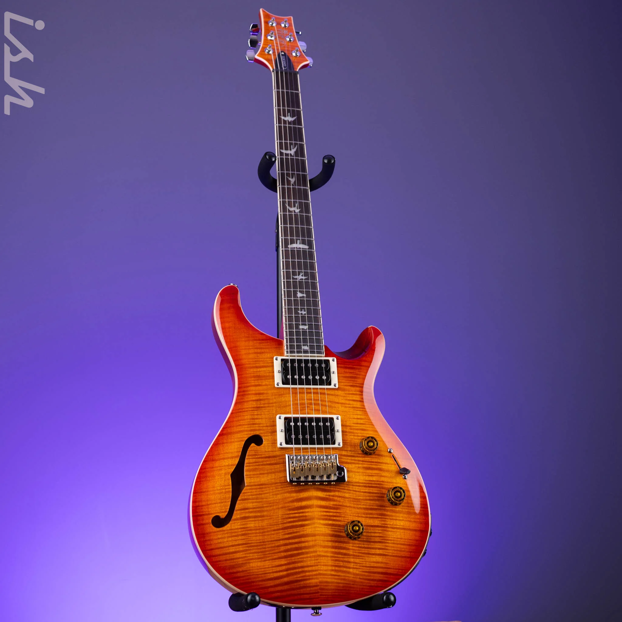 PRS SE Custom 24 Semi-Hollow Piezo Vintage Sunburst *2025 Release!* - Image 2