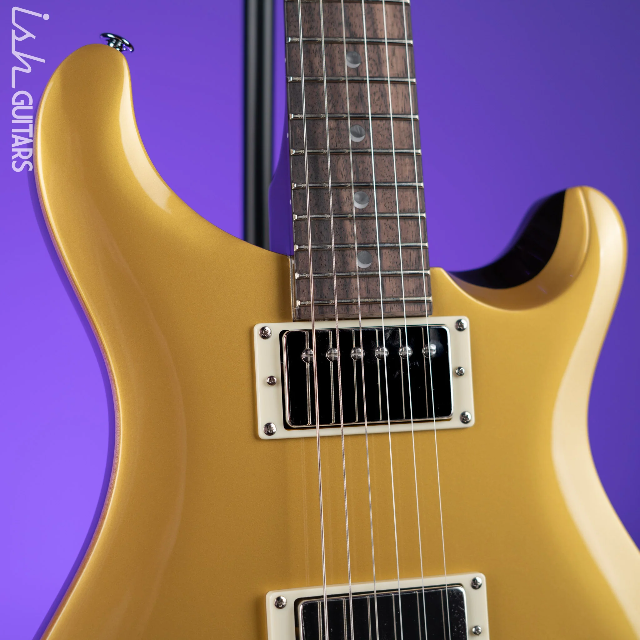 PRS SE DGT David Grissom Electric Guitar Gold Top - Image 3