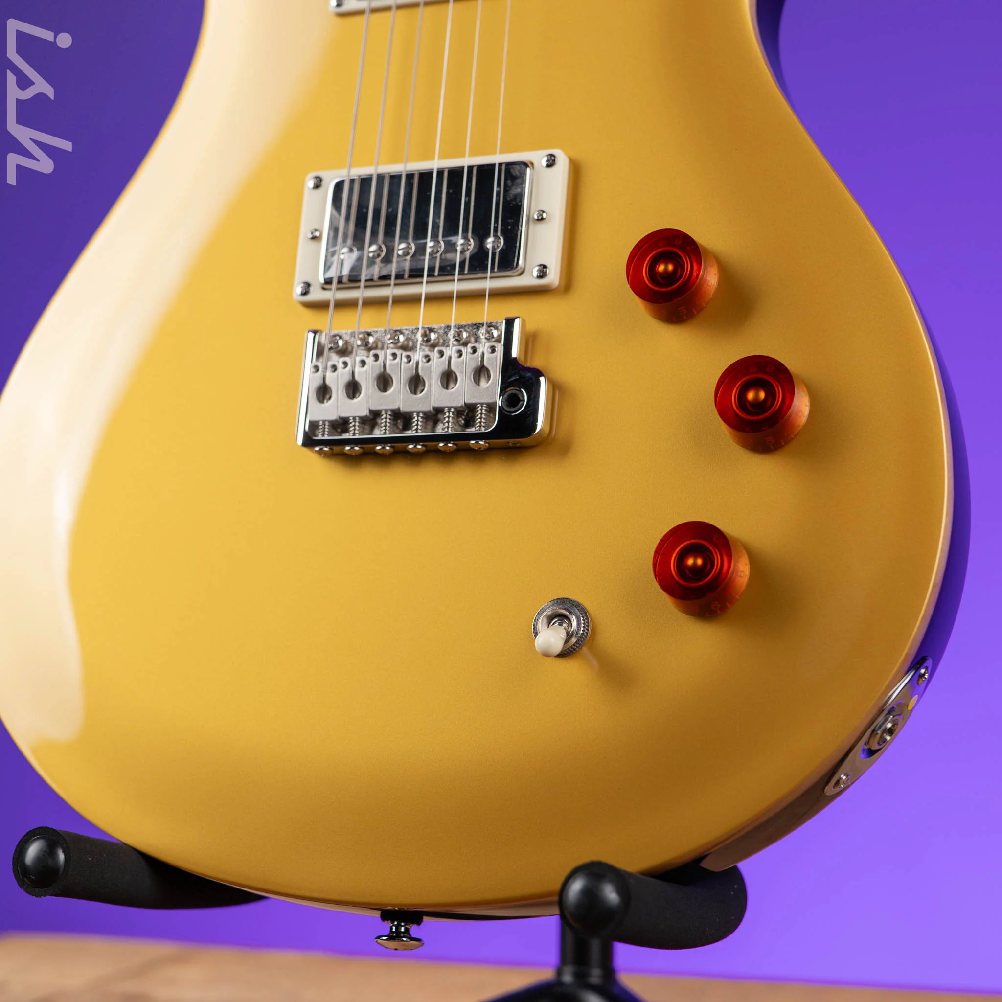 PRS SE DGT David Grissom Electric Guitar Gold Top - Image 4