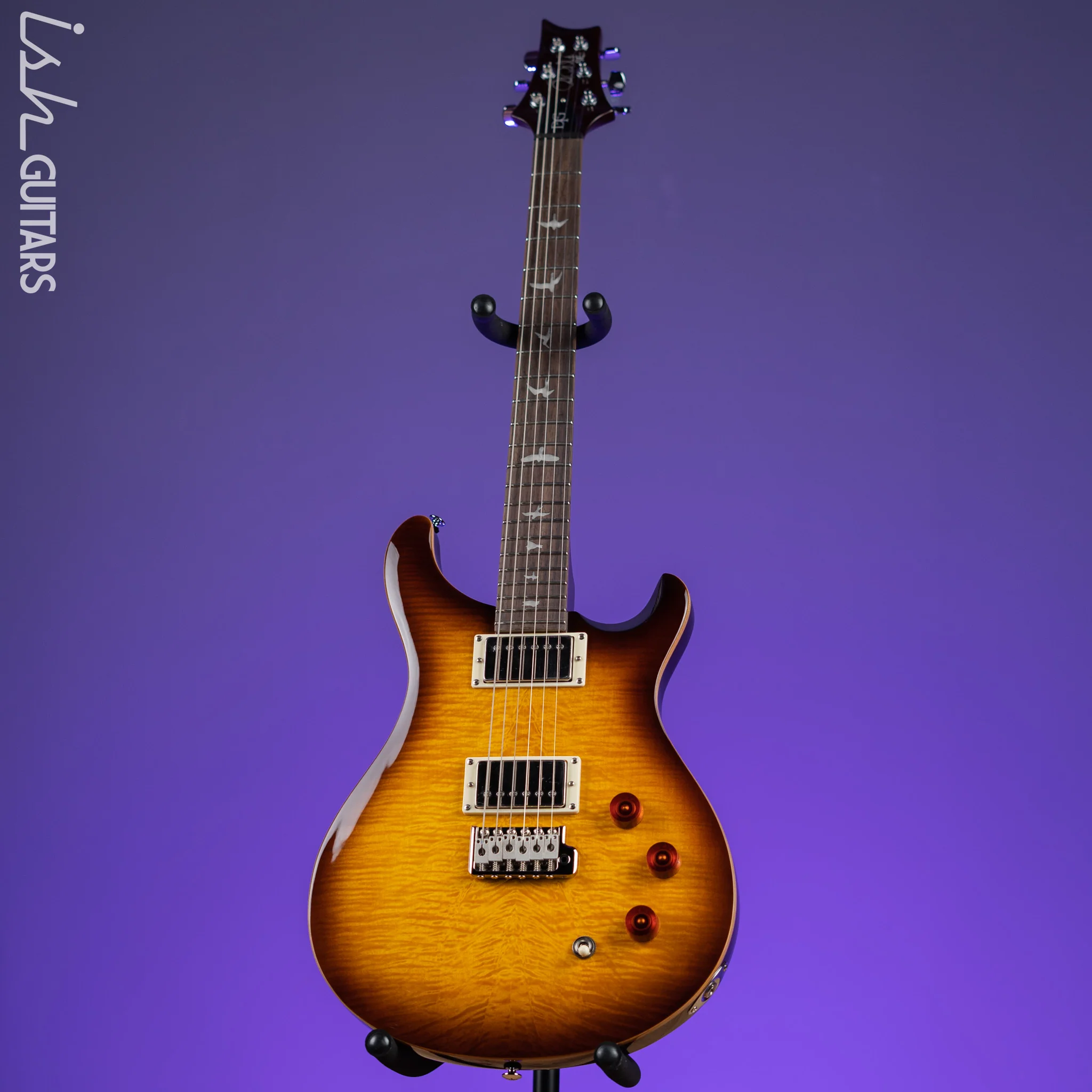 PRS SE DGT David Grissom Electric Guitar McCarty Tobacco Sunburst - Image 3