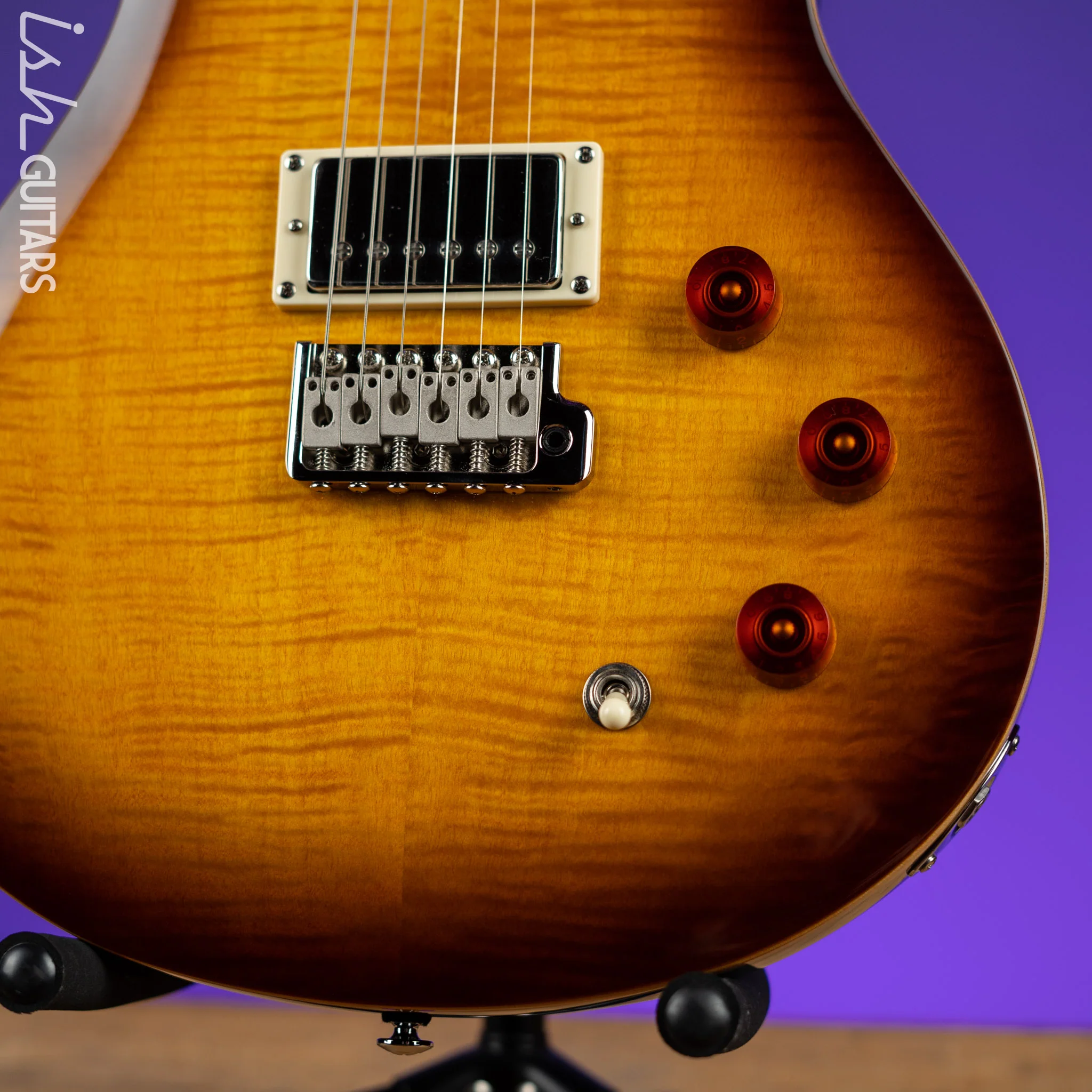 PRS SE DGT David Grissom Electric Guitar McCarty Tobacco Sunburst - Image 4