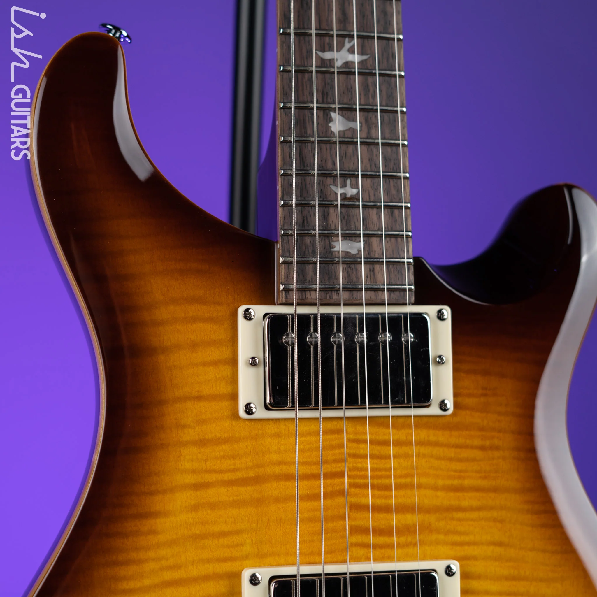 PRS SE DGT David Grissom Electric Guitar McCarty Tobacco Sunburst - Image 3