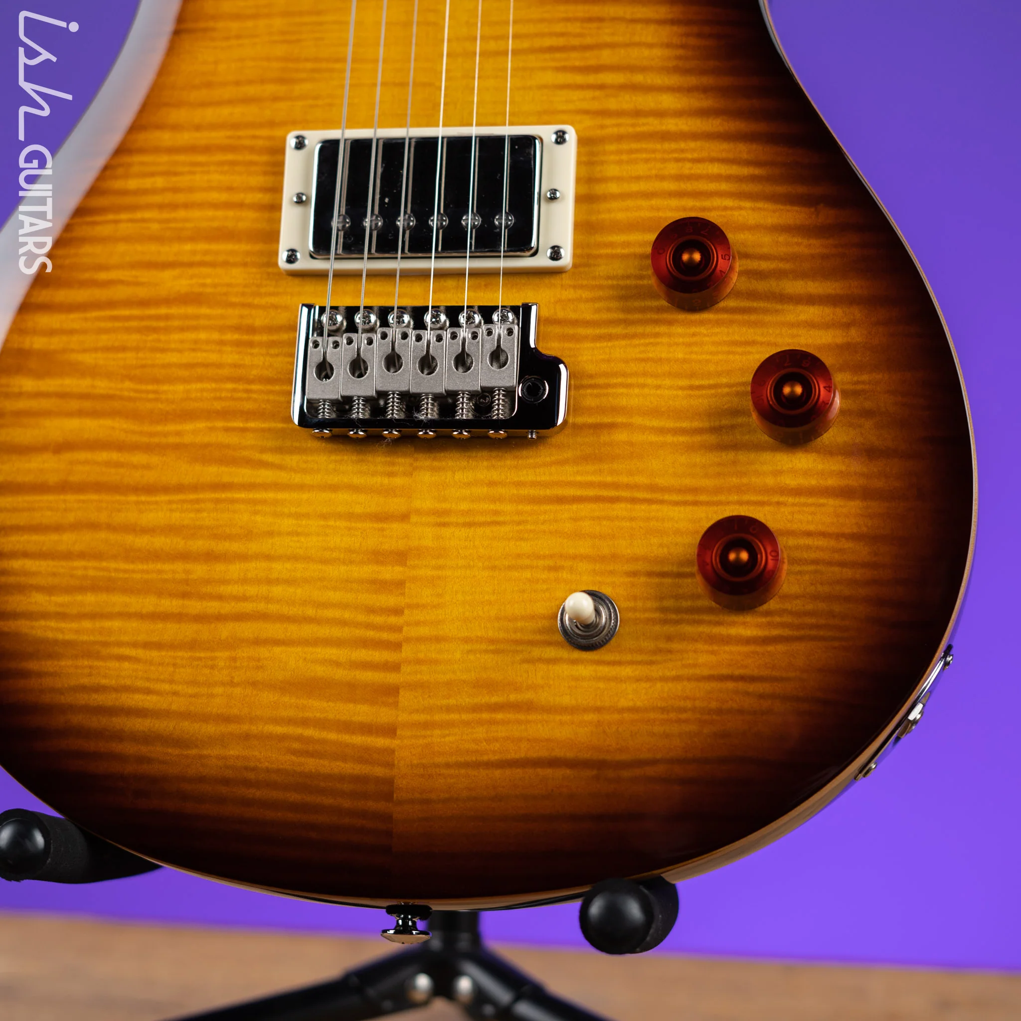 PRS SE DGT David Grissom Electric Guitar McCarty Tobacco Sunburst - Image 4