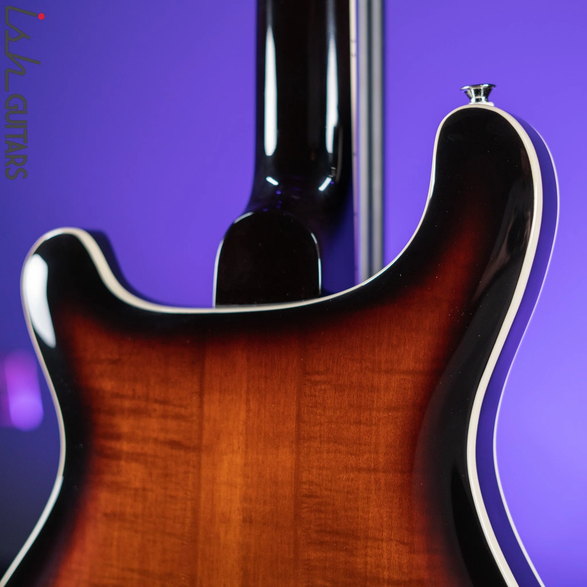 PRS SE Hollowbody II Electric Guitar Black Gold Sunburst - Image 8