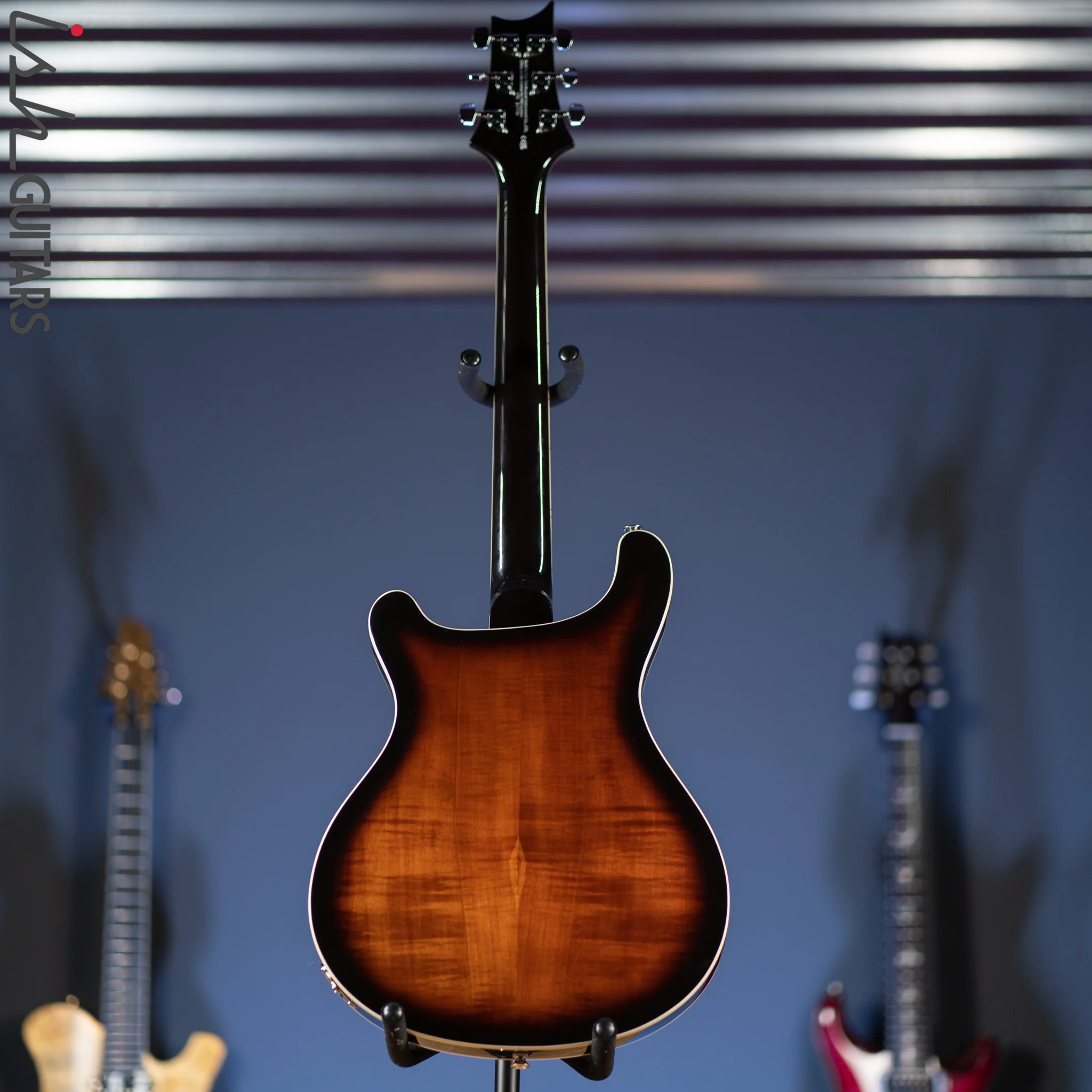 PRS SE Hollowbody II Electric Guitar Black Gold Sunburst - Image 6