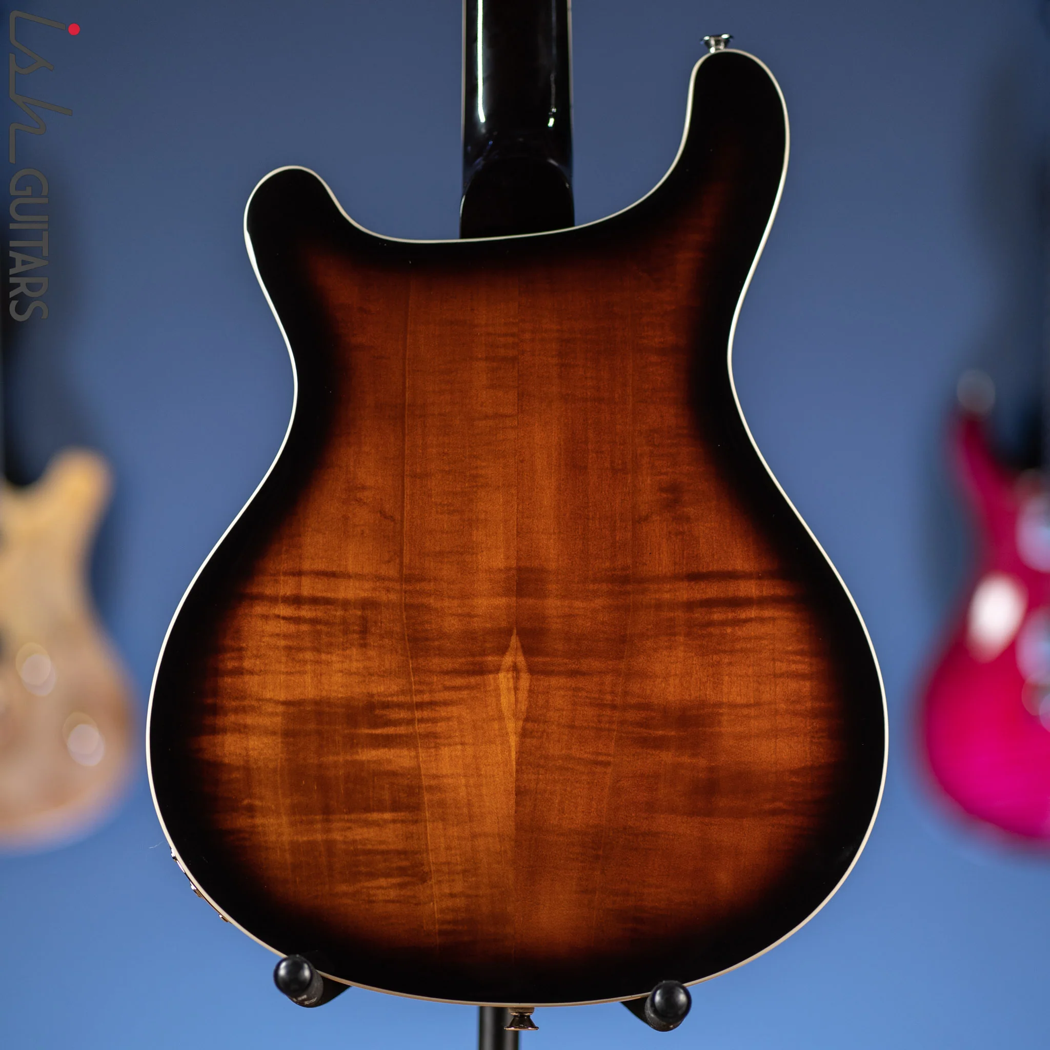 PRS SE Hollowbody II Electric Guitar Black Gold Sunburst - Image 7