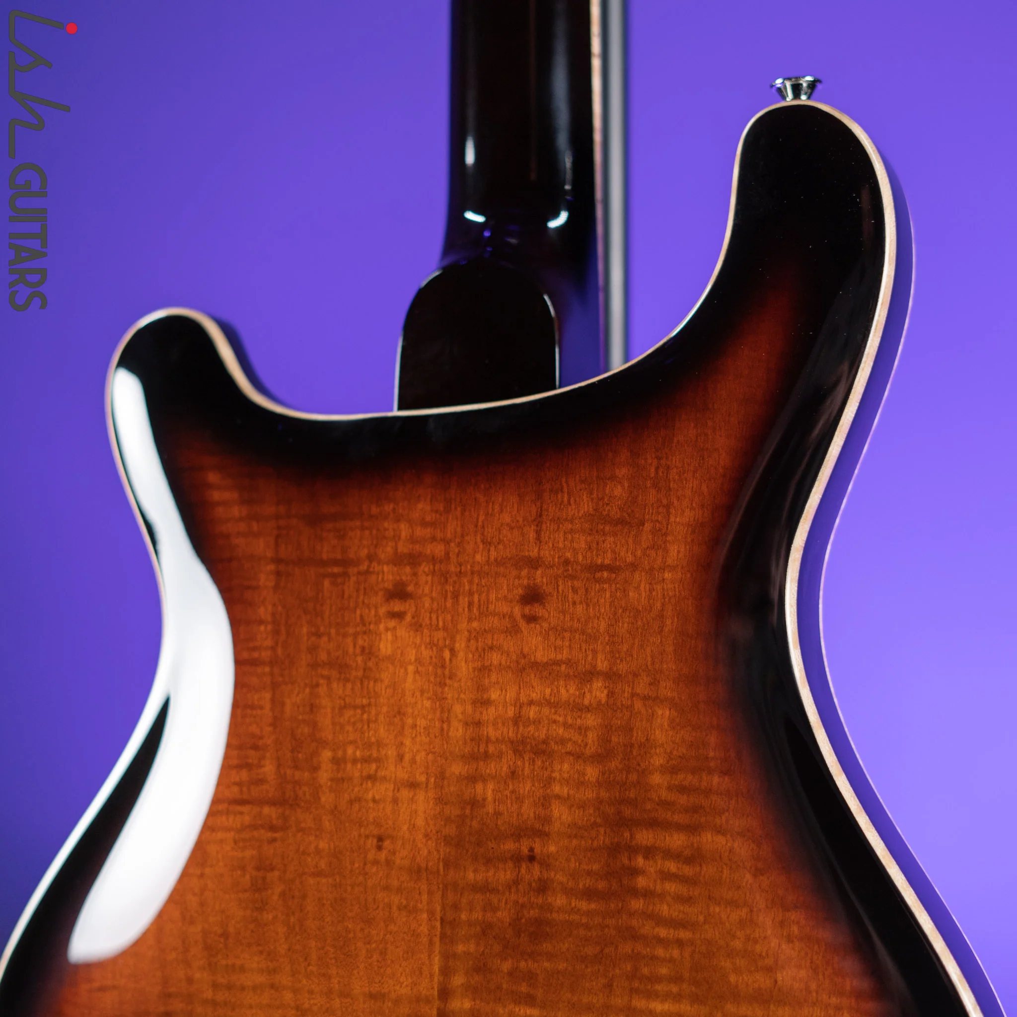 PRS SE Hollowbody II Piezo Electric Guitar Black Gold Burst - Image 9
