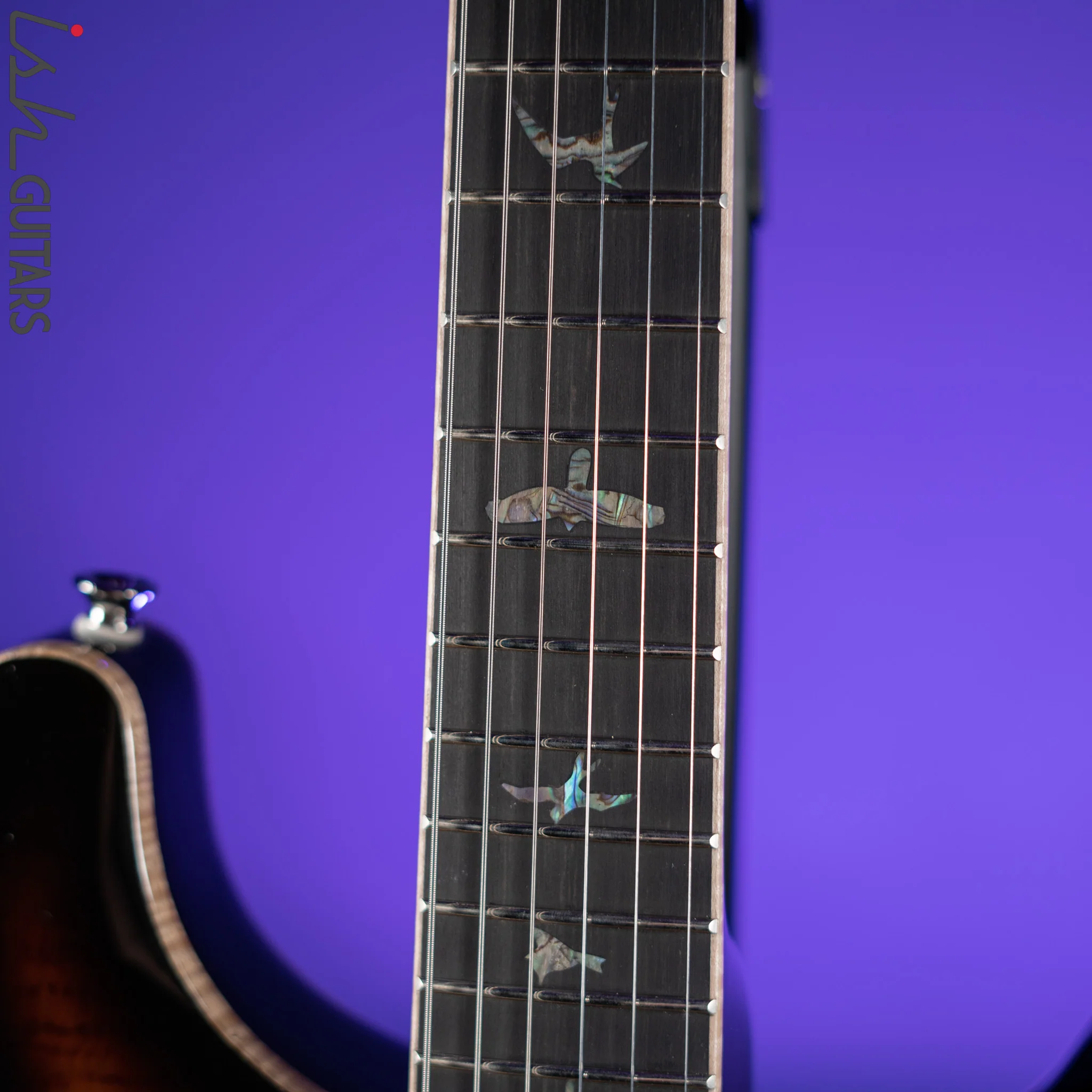 PRS SE Hollowbody II Piezo Electric Guitar Black Gold Burst - Image 5