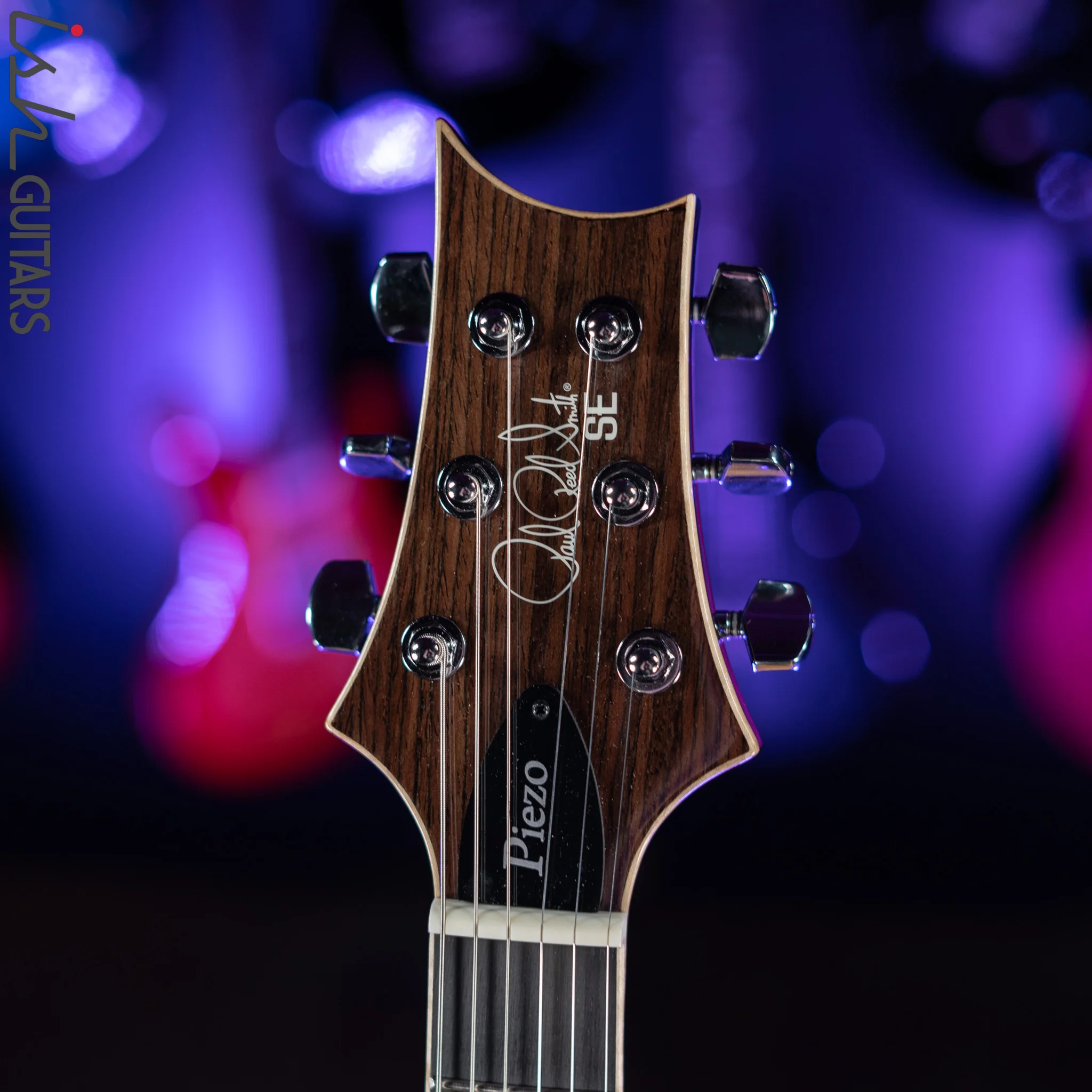 PRS SE Hollowbody II Piezo Electric Guitar Black Gold Sunburst Demo - Image 6