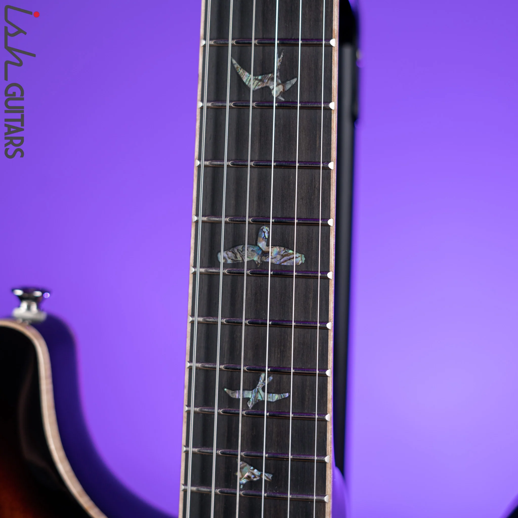 PRS SE Hollowbody II Piezo Electric Guitar Black Gold Sunburst - Image 5