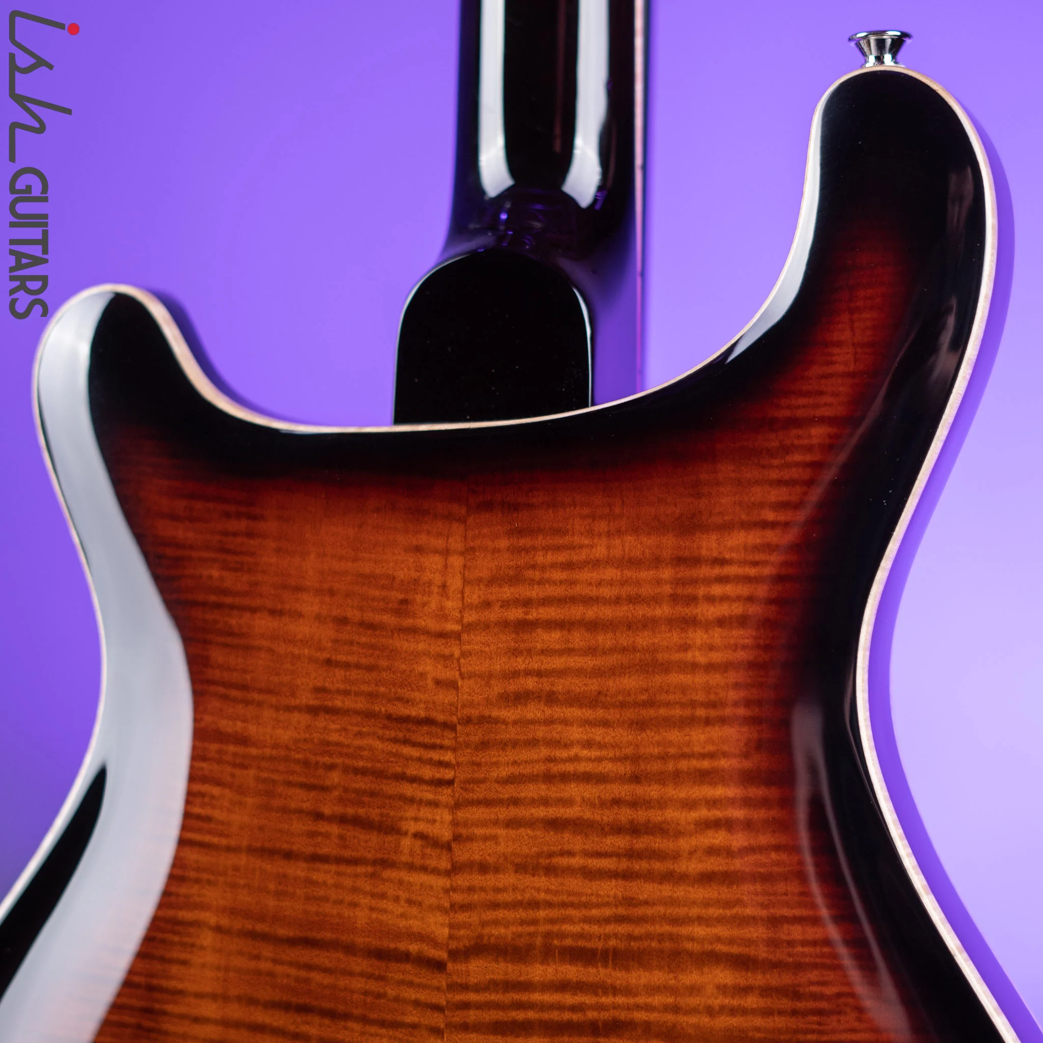 PRS SE Hollowbody II Piezo Electric Guitar Black Gold Sunburst - Image 9