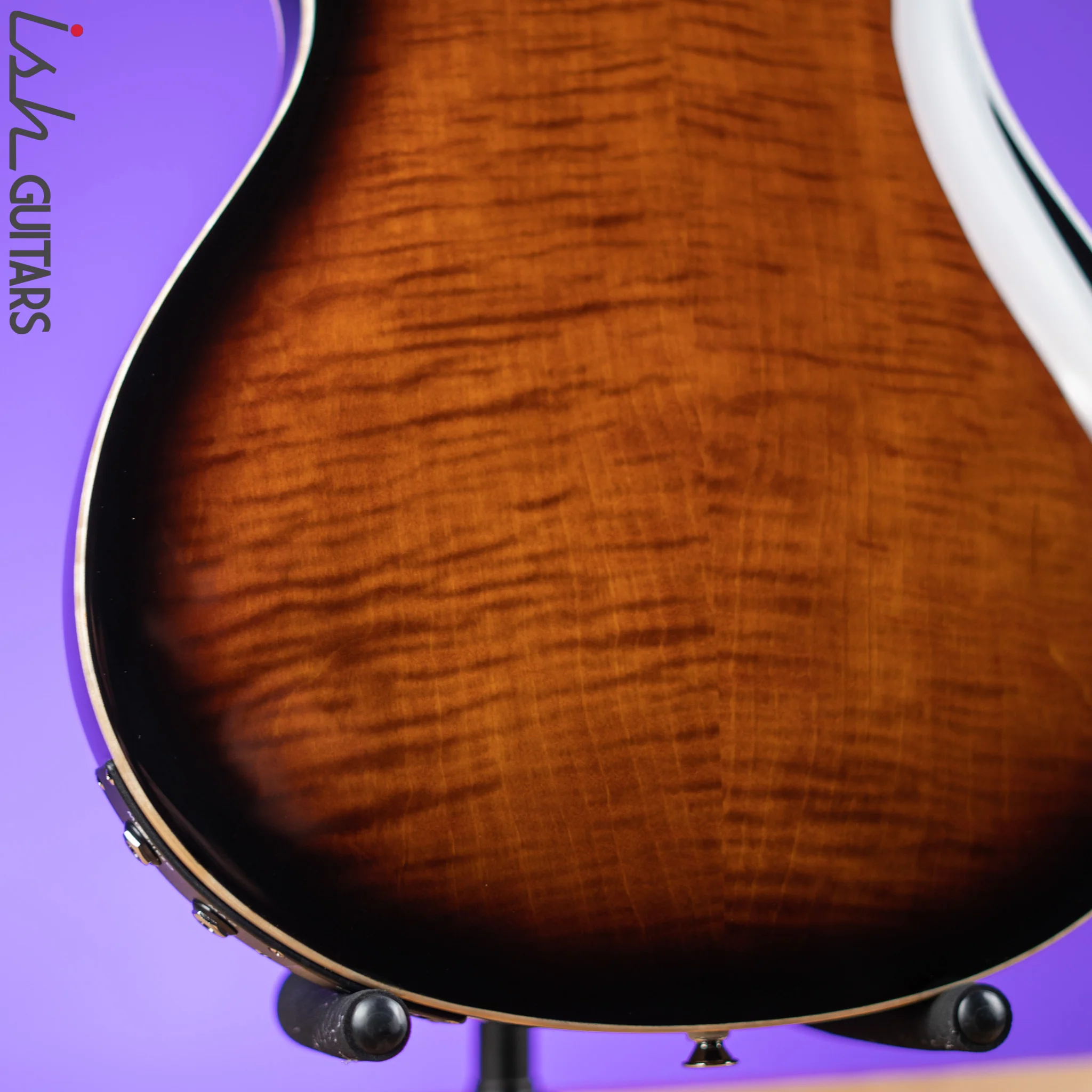 PRS SE Hollowbody II Piezo Electric Guitar Black Gold Sunburst - Image 10