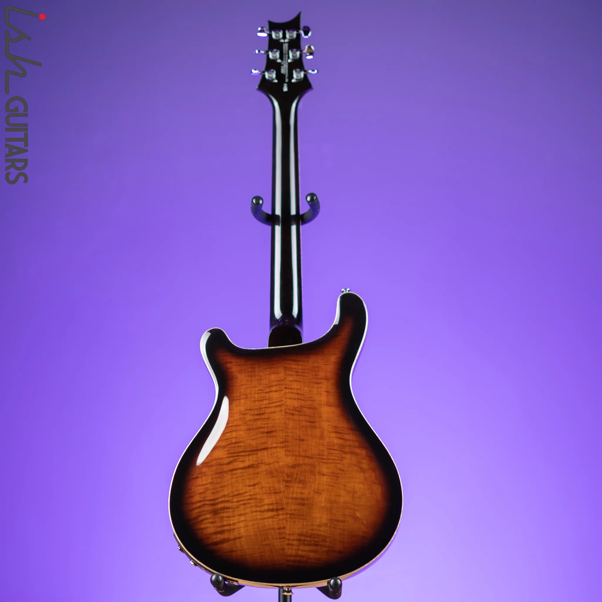 PRS SE Hollowbody II Piezo Electric Guitar Black Gold Sunburst - Image 7