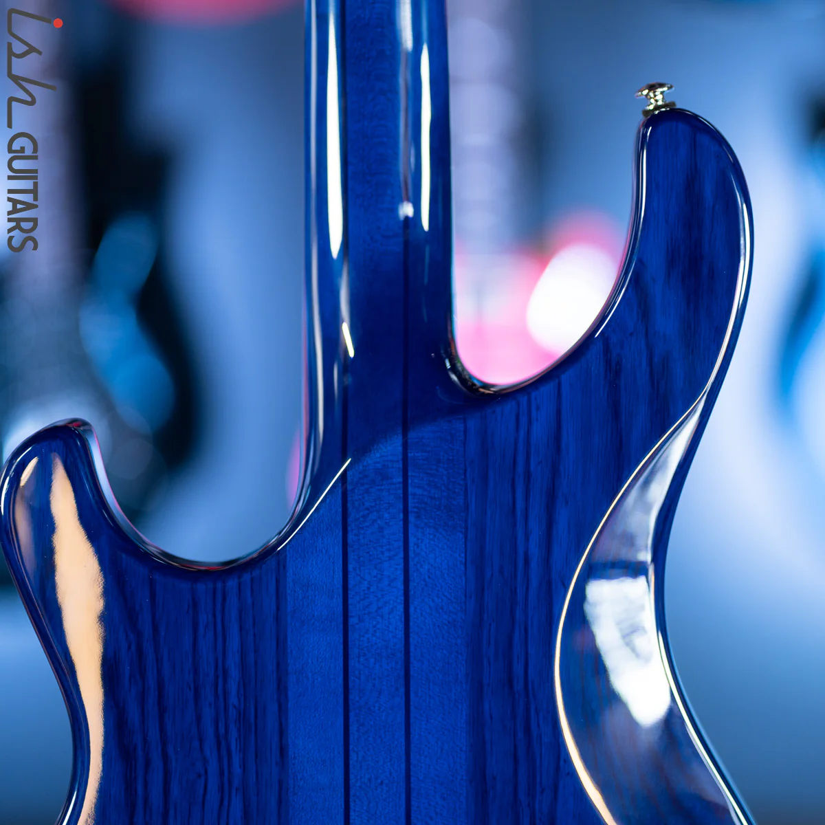 PRS SE Kingfisher Bass Faded Blue Wrap Around Burst - Image 9