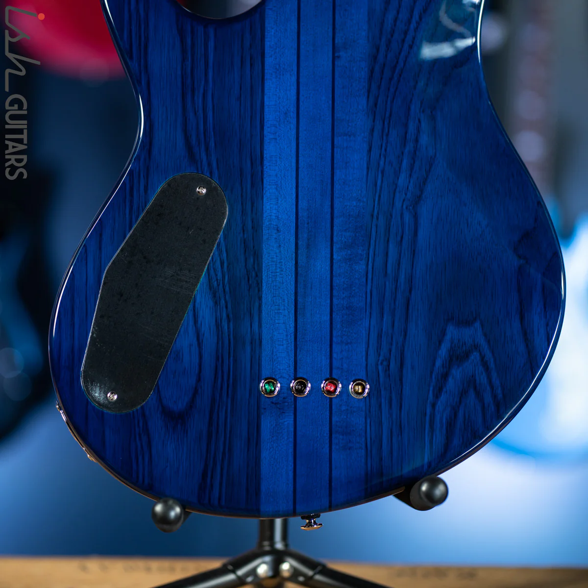 PRS SE Kingfisher Bass Faded Blue Wrap Around Burst Demo - Image 10