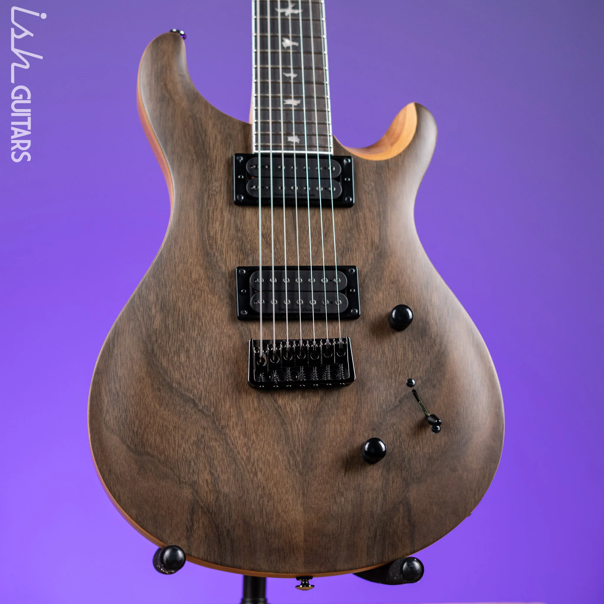 PRS SE Mark Holcomb SVN 7-String Electric Guitar Natural Walnut
