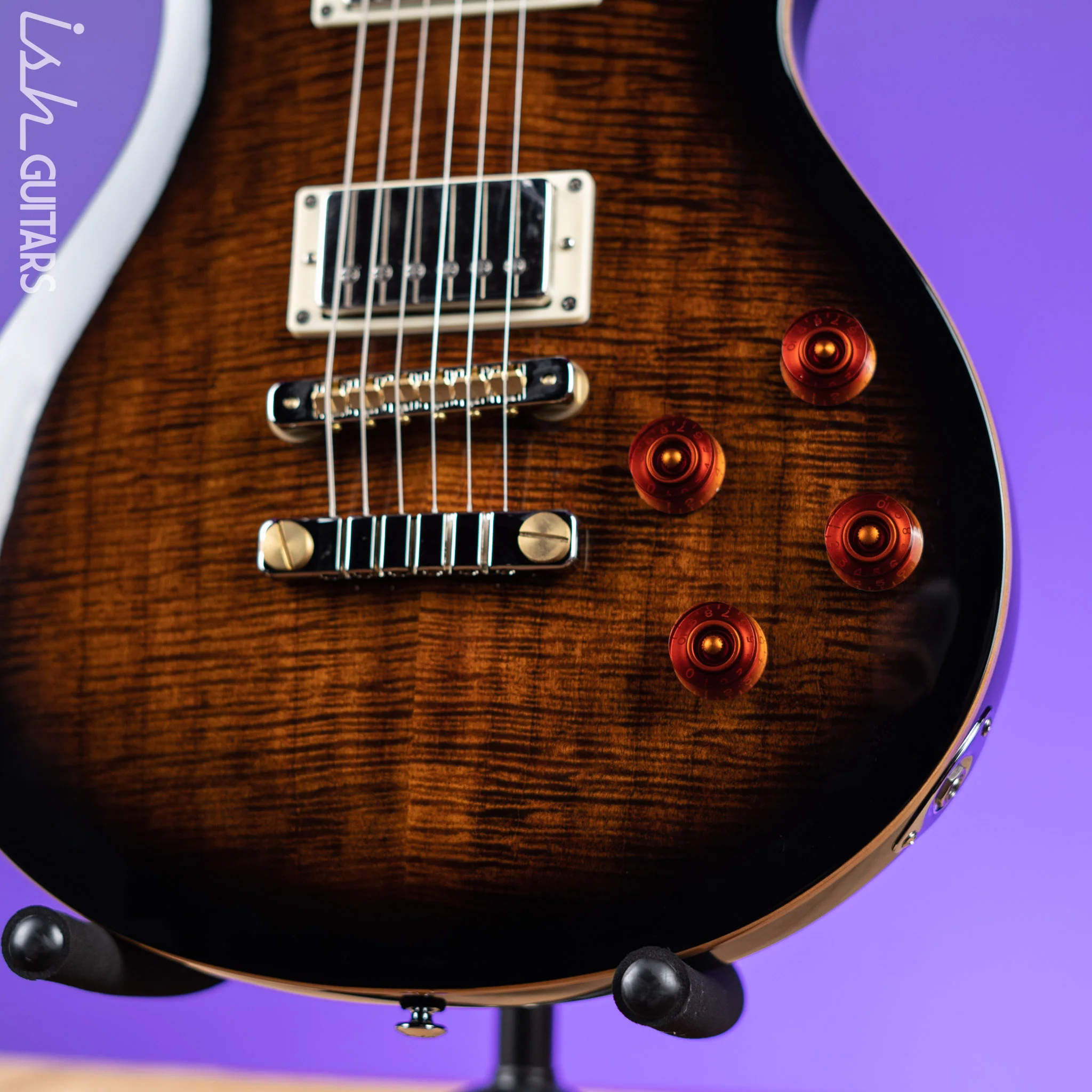 PRS SE McCarty 594 Electric Guitar Black Gold Sunburst - Image 4