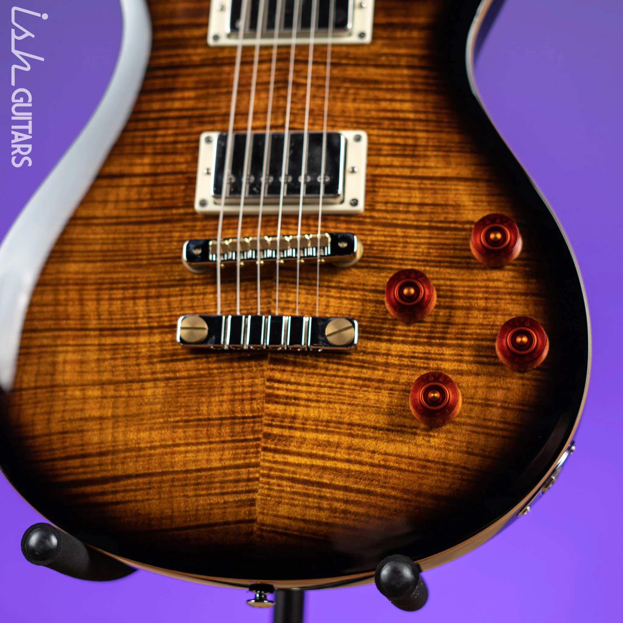 PRS SE McCarty 594 Electric Guitar Black Gold Sunburst - Image 4