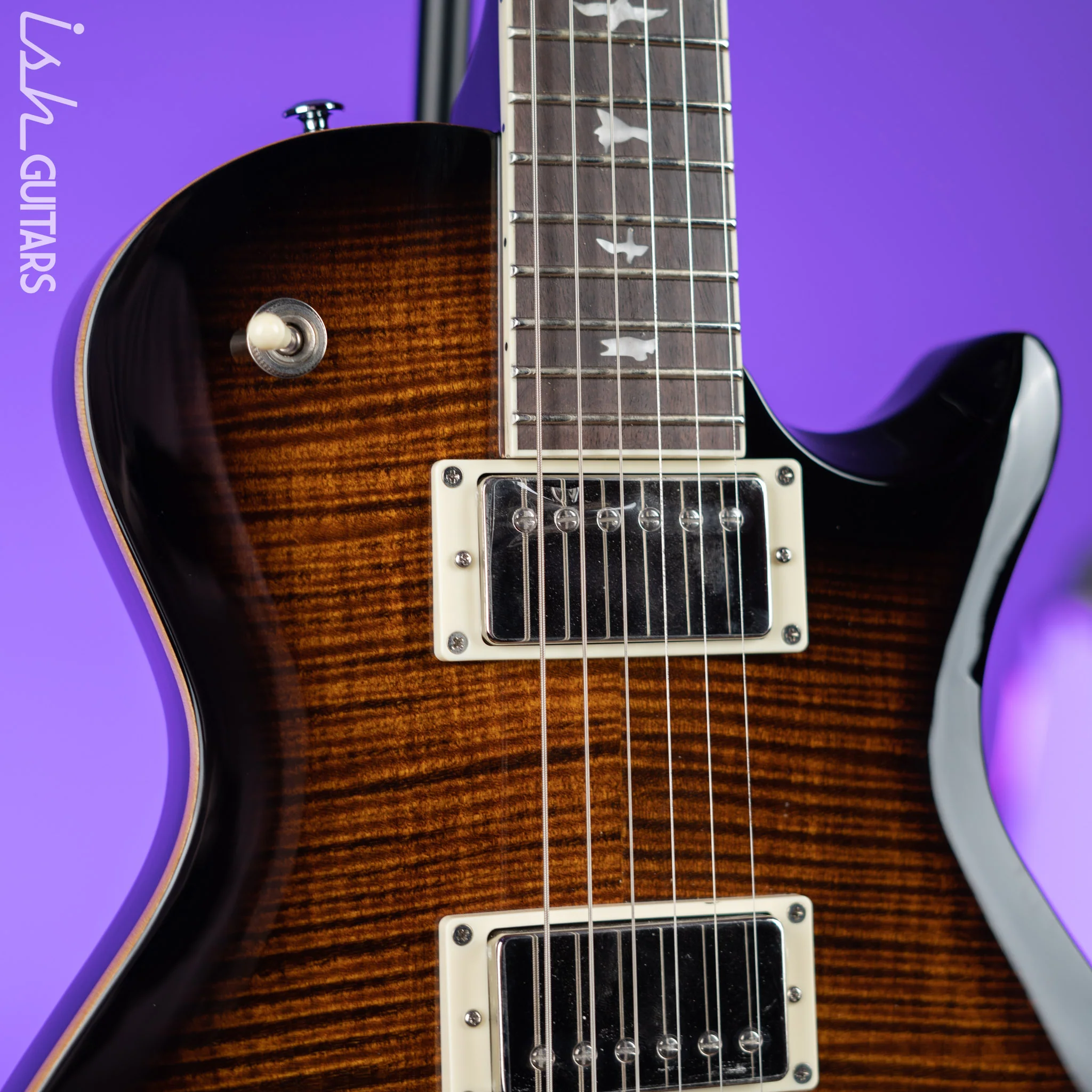 PRS SE McCarty 594 Singlecut Electric Guitar Black Gold Burst - Image 3