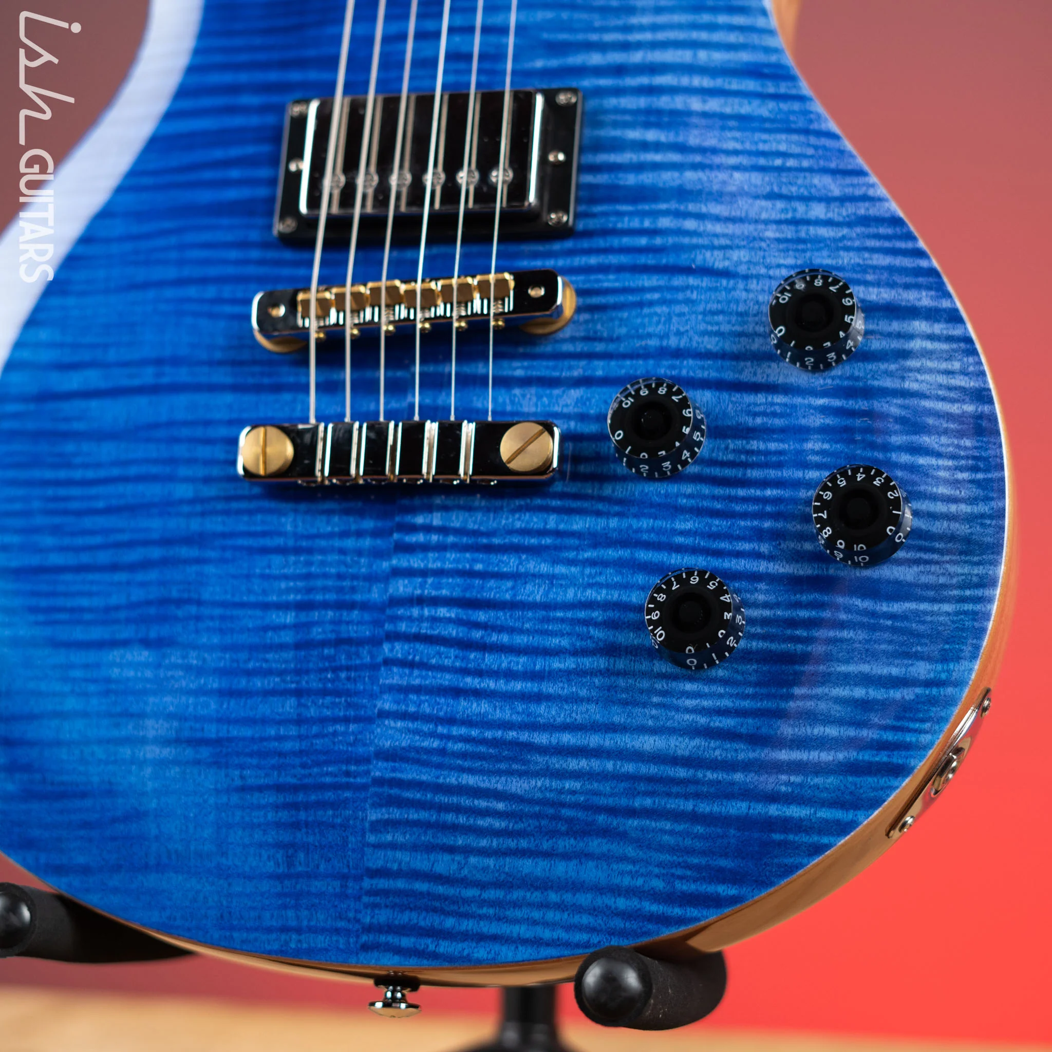 PRS SE McCarty 594 Singlecut Electric Guitar Faded Blue Demo - Image 4