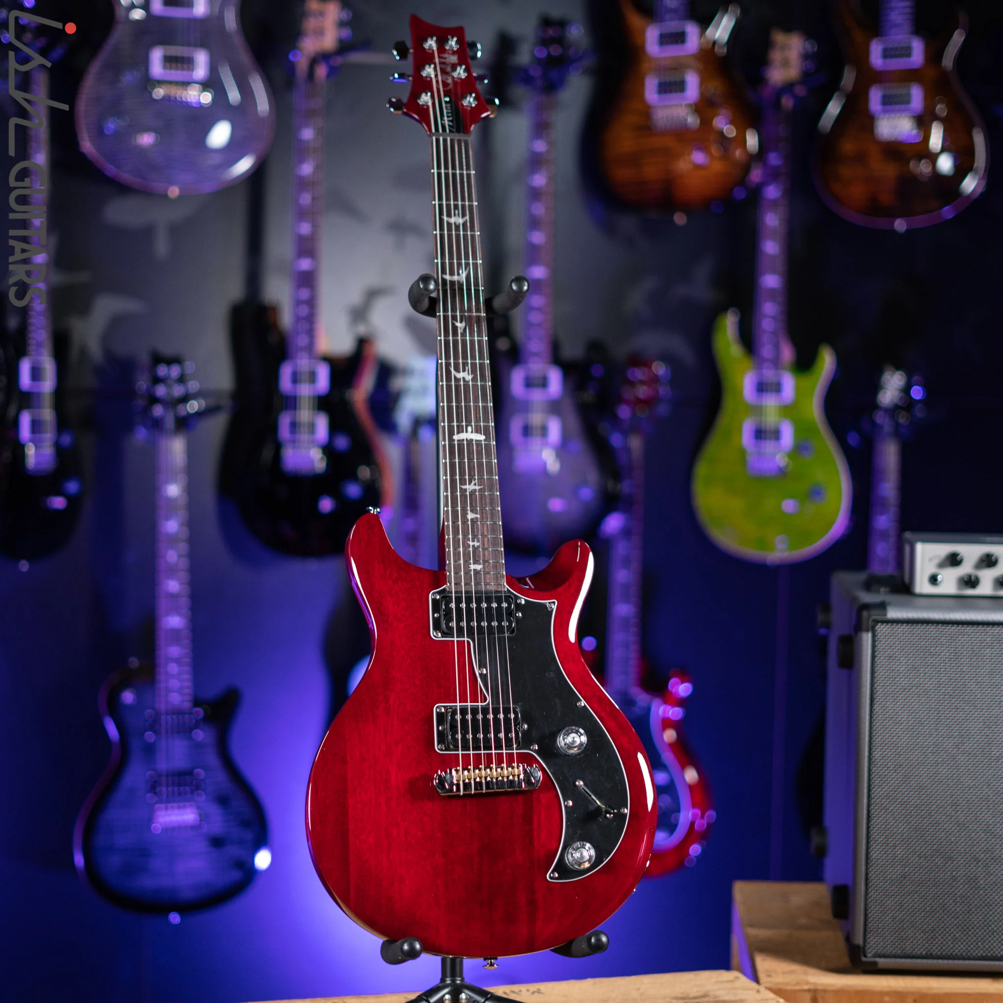 PRS SE Mira Electric Guitar Vintage Cherry - Image 2