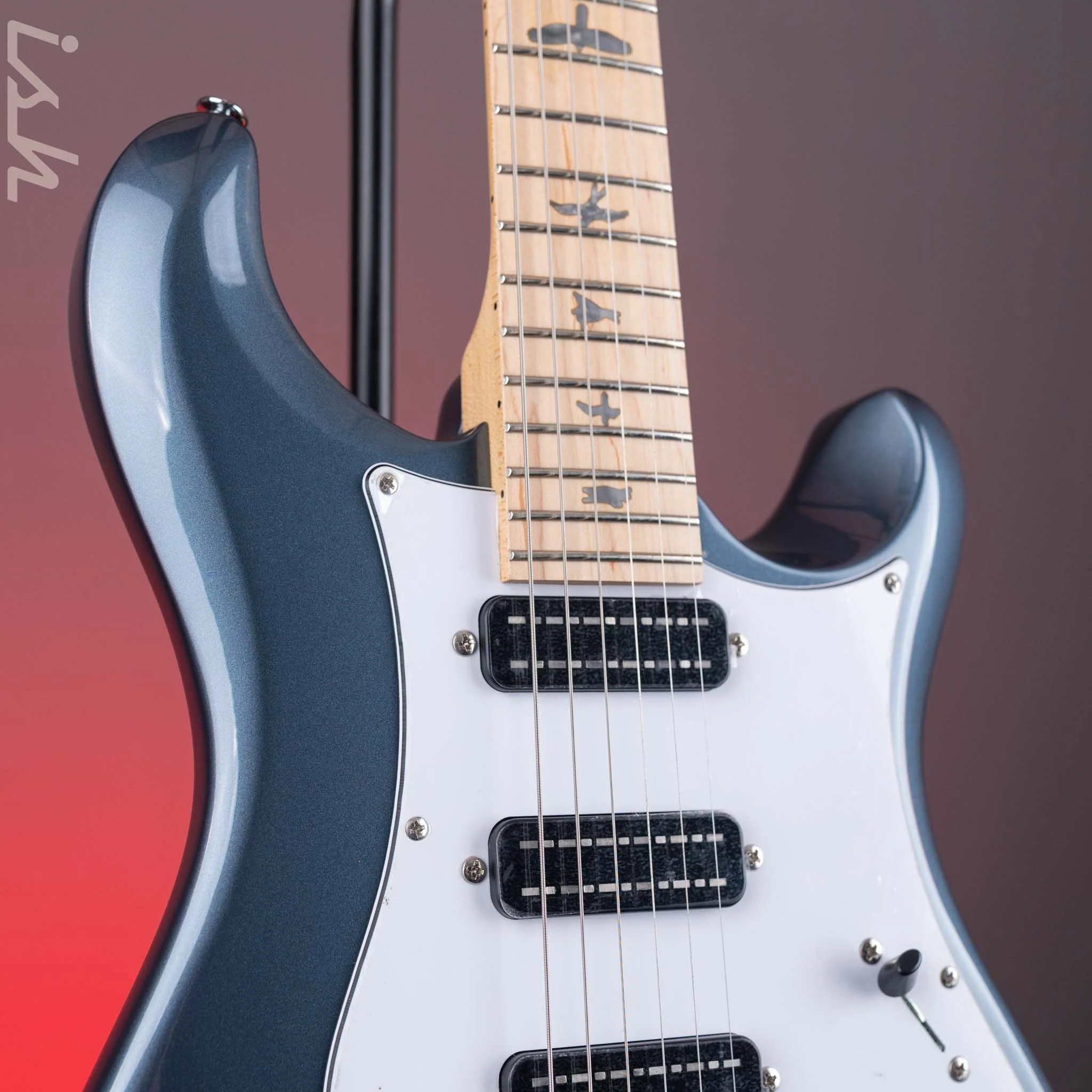 PRS SE NF3 Electric Guitar Gunmetal Grey Maple Fretboard - Image 3