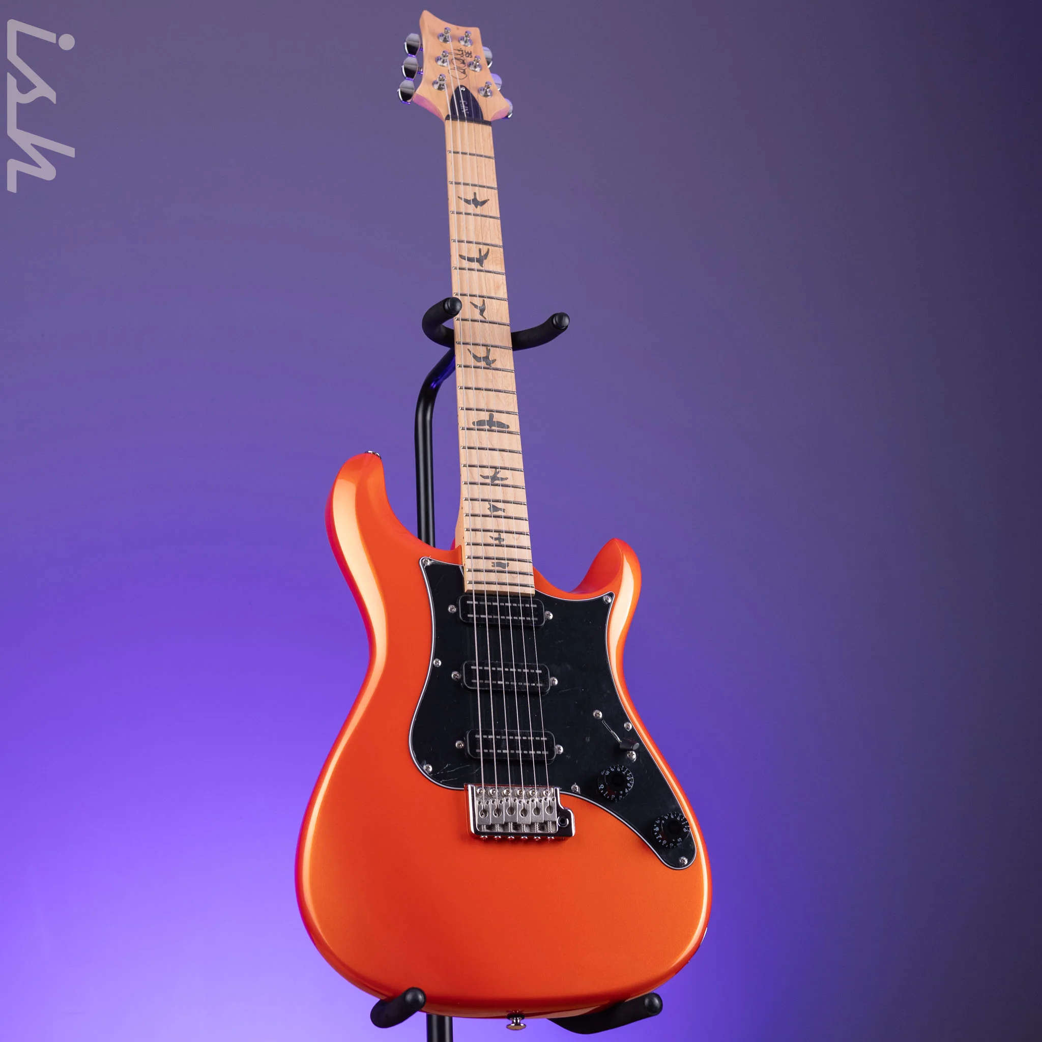 PRS SE NF3 Electric Guitar Metallic Orange Maple Fretboard - Image 2