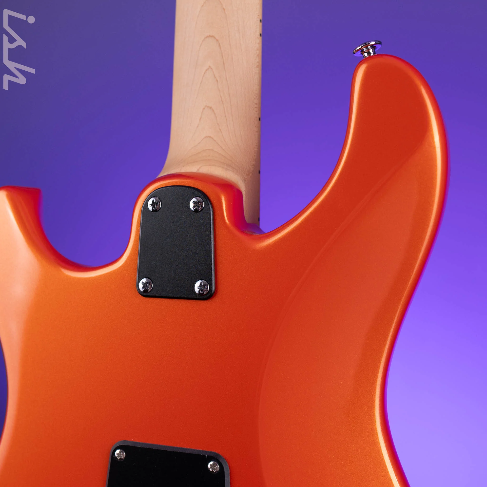 PRS SE NF3 Electric Guitar Metallic Orange Maple Fretboard - Image 8
