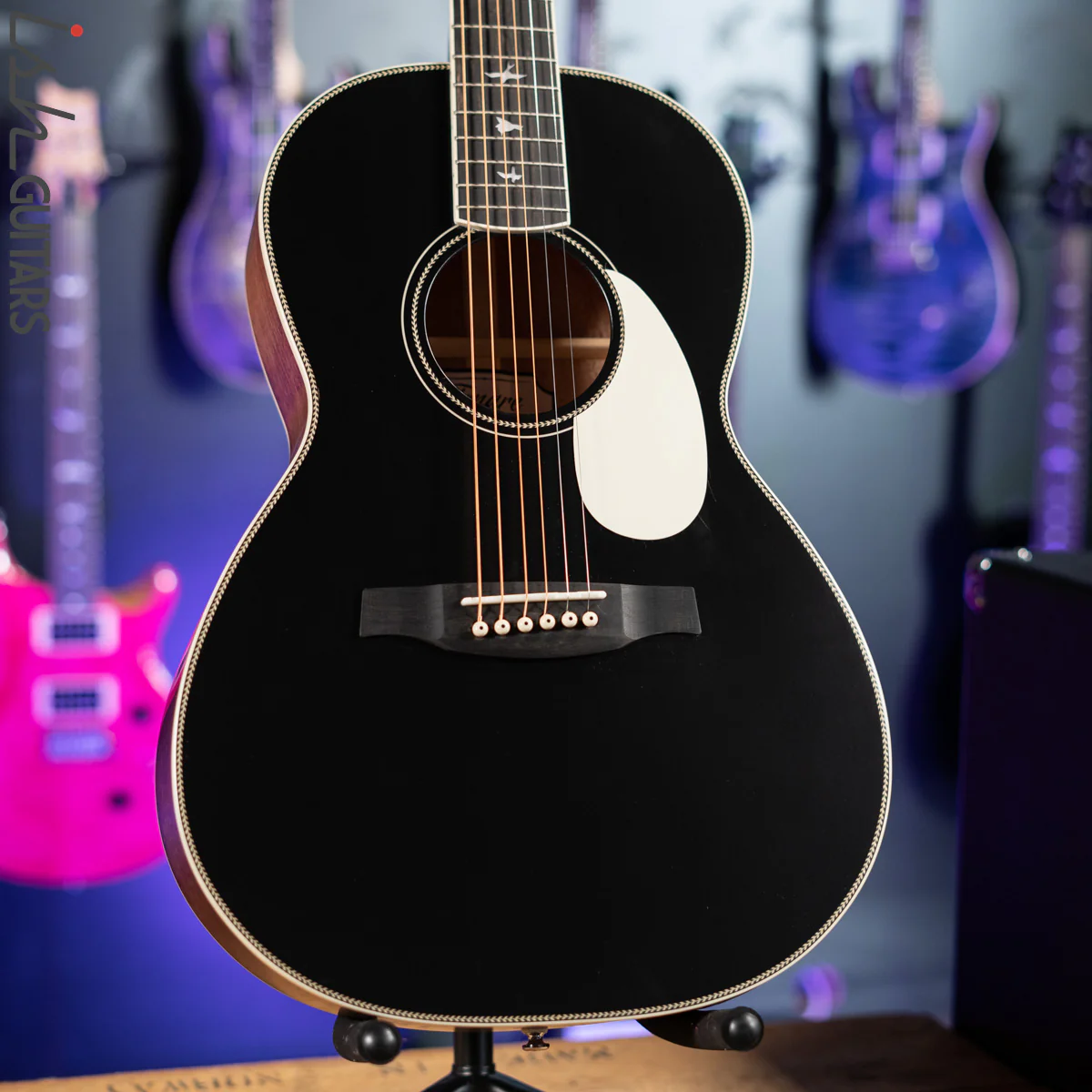 2021 PRS SE P20E Parlor Acoustic Guitar Black Top