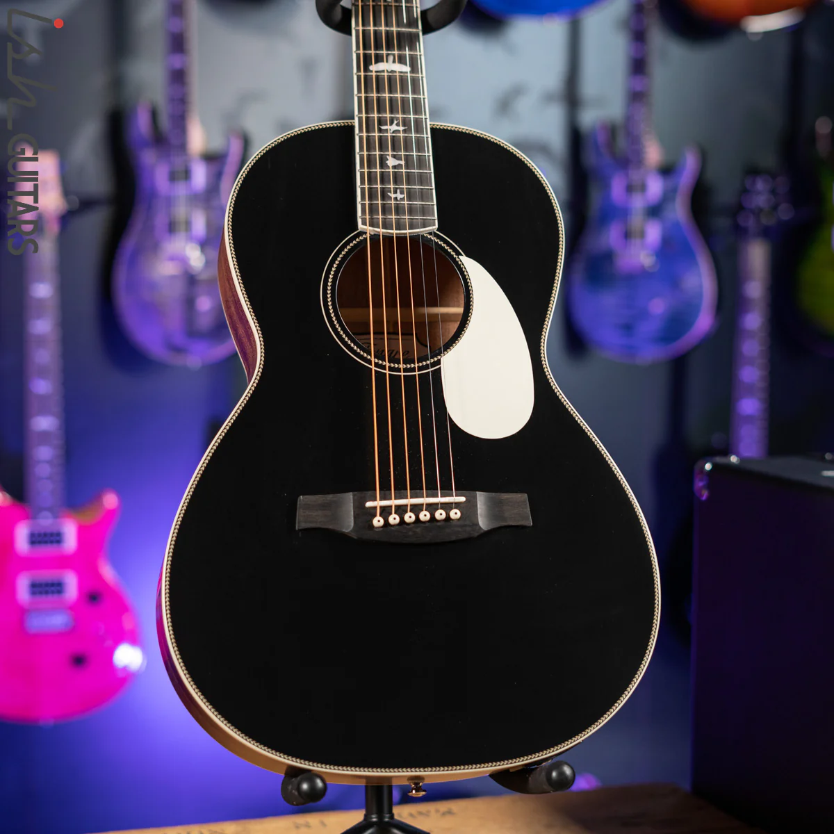 2021 PRS SE P20E Parlor Acoustic Guitar Black Top