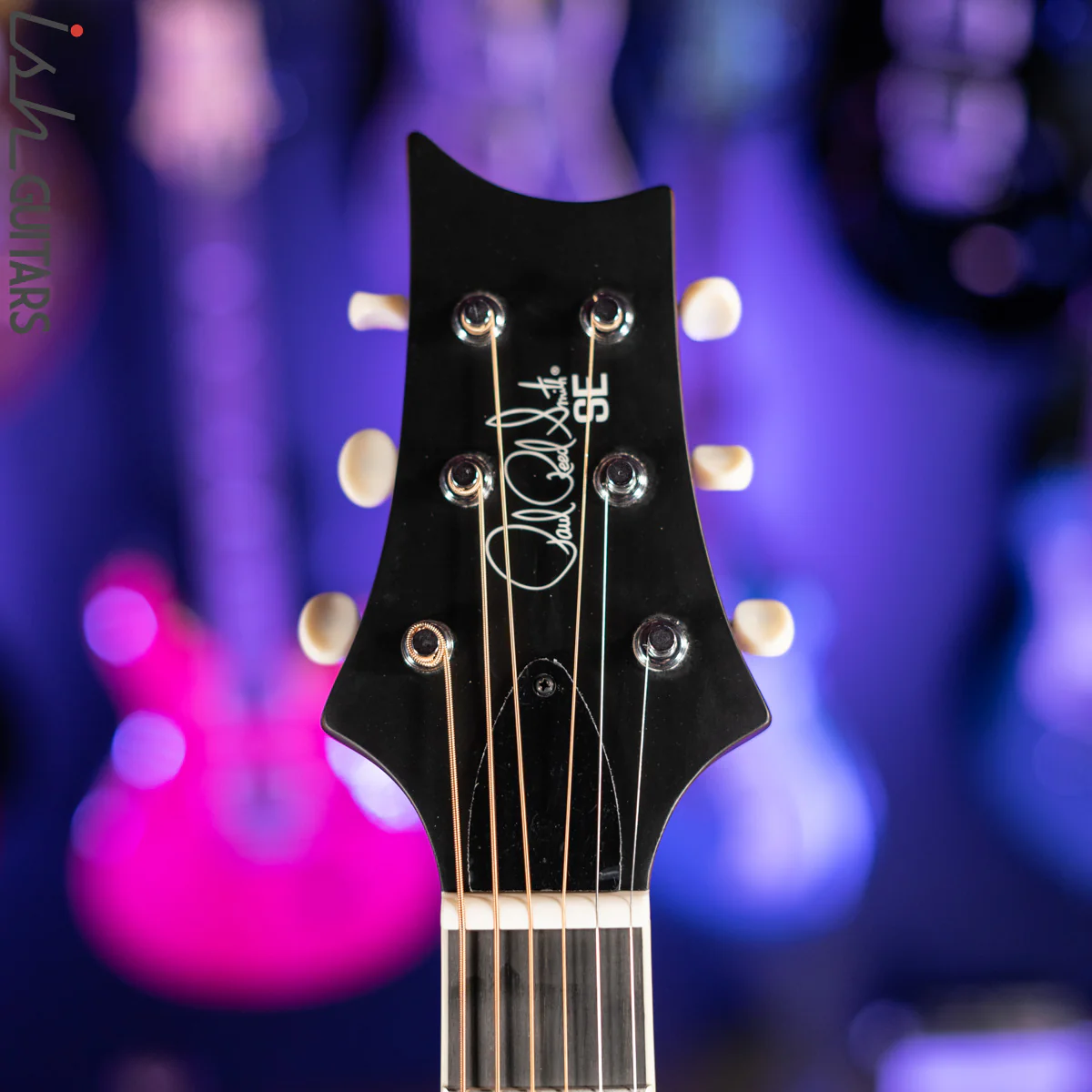2021 PRS SE P20E Parlor Acoustic Guitar Black Top - Image 6