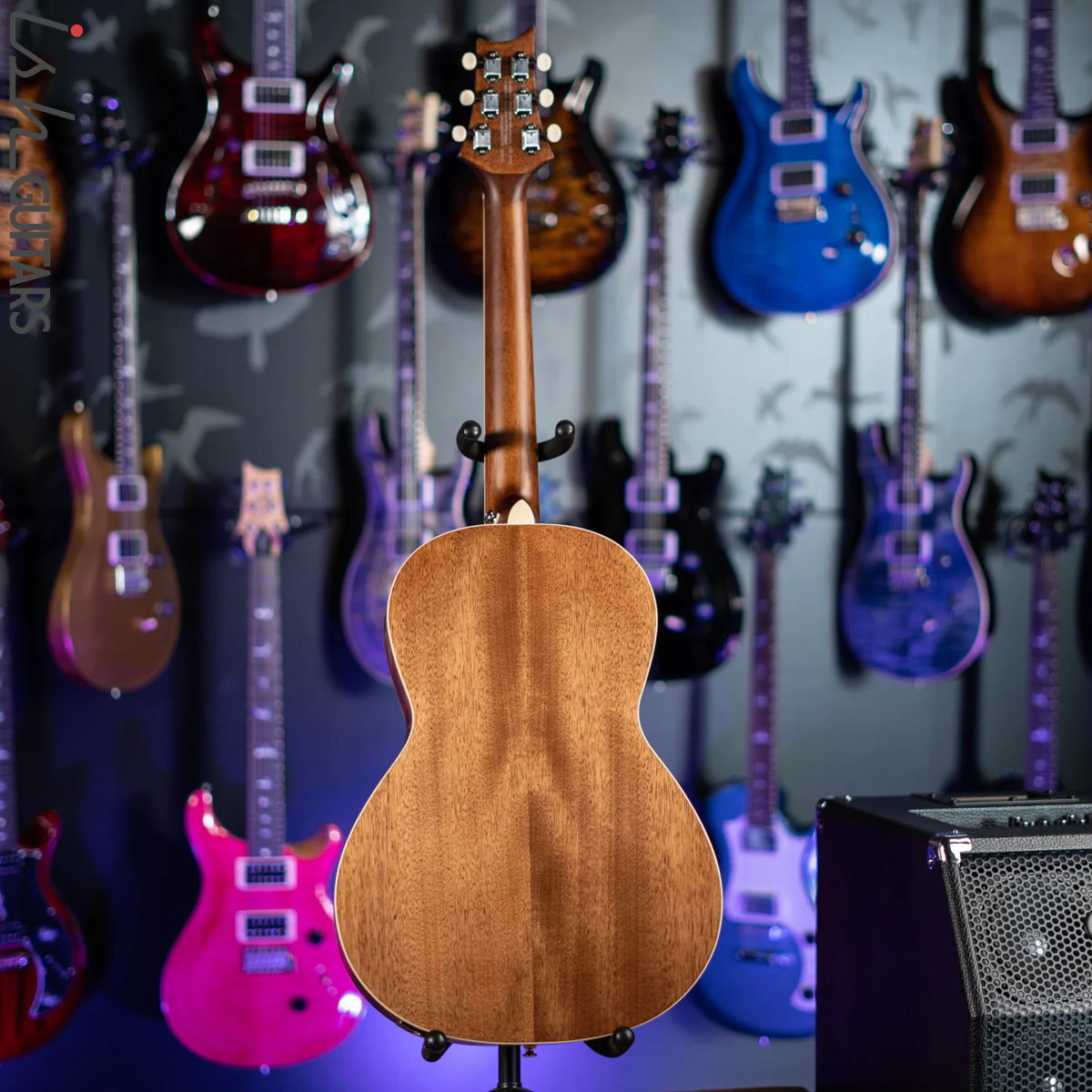 2021 PRS SE P20E Parlor Acoustic Guitar Black Top - Image 7