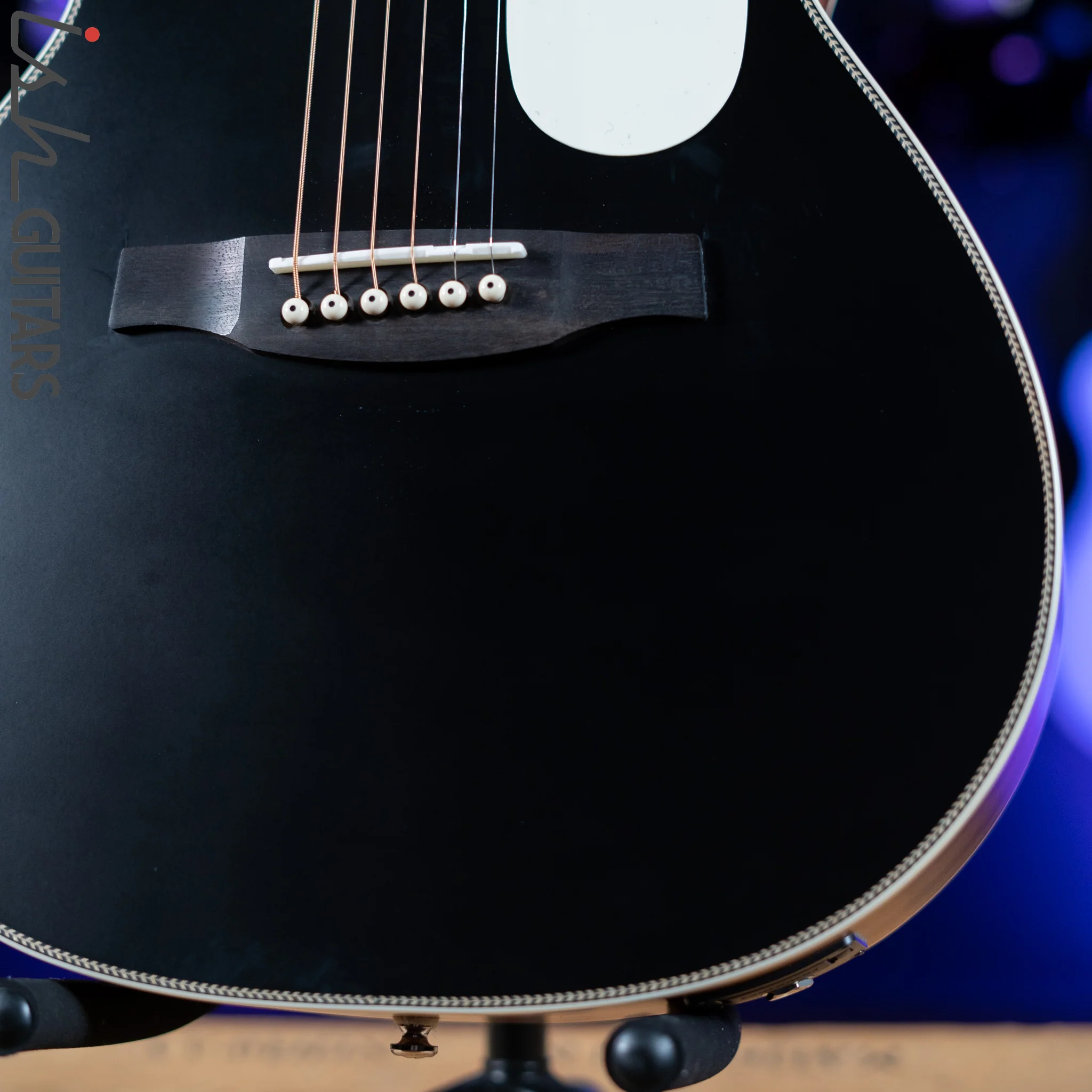 2021 PRS SE P20E Parlor Acoustic Guitar Black Top - Image 4