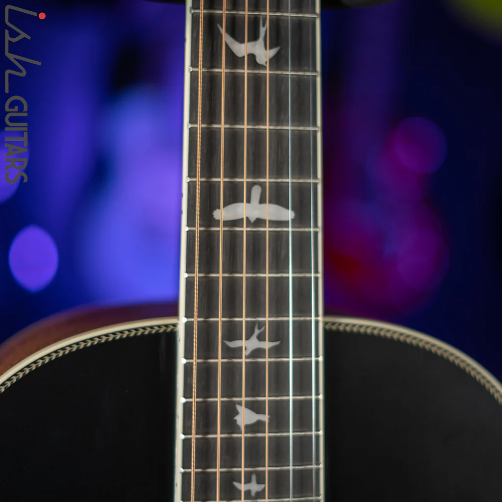 PRS SE P20E Parlor Acoustic Guitar Black Top Demo - Image 5