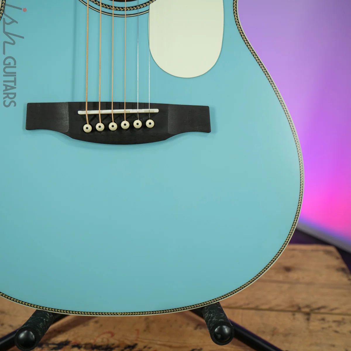 PRS SE P20E Parlor Acoustic Electric Powder Blue - Image 4