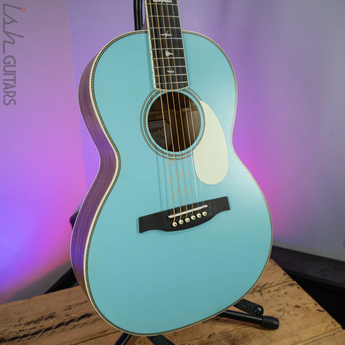 PRS SE P20E Parlor Acoustic Electric Powder Blue - Image 5