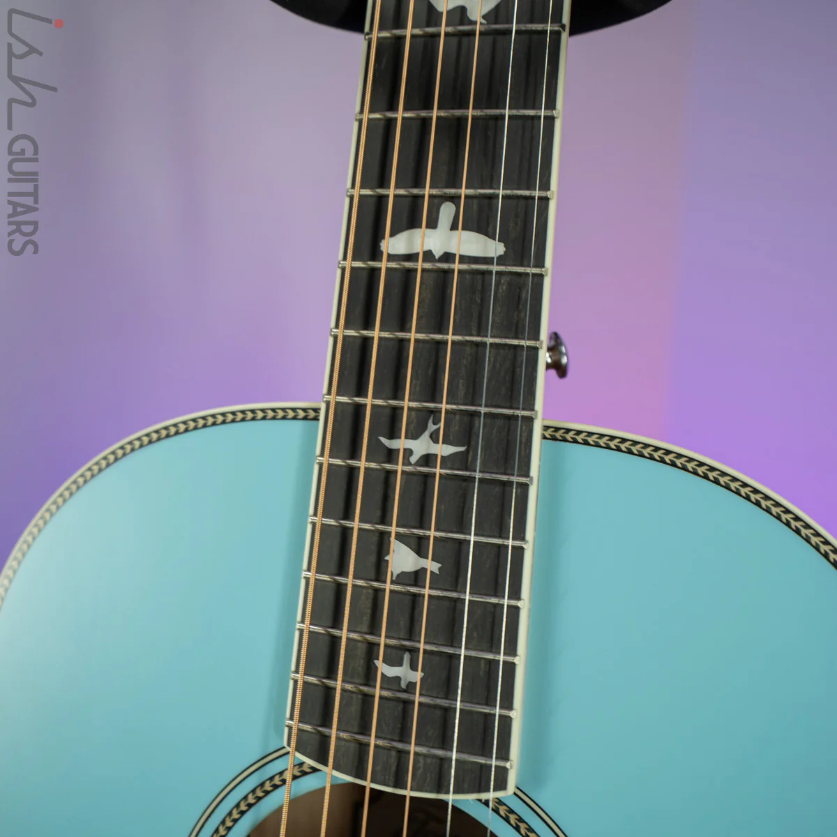 PRS SE P20E Parlor Acoustic Electric Powder Blue - Image 6