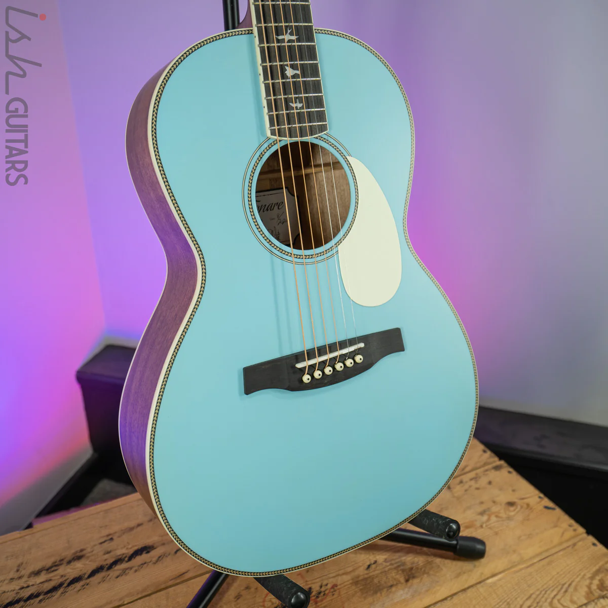 PRS SE P20E Parlor Acoustic Electric Powder Blue - Image 5