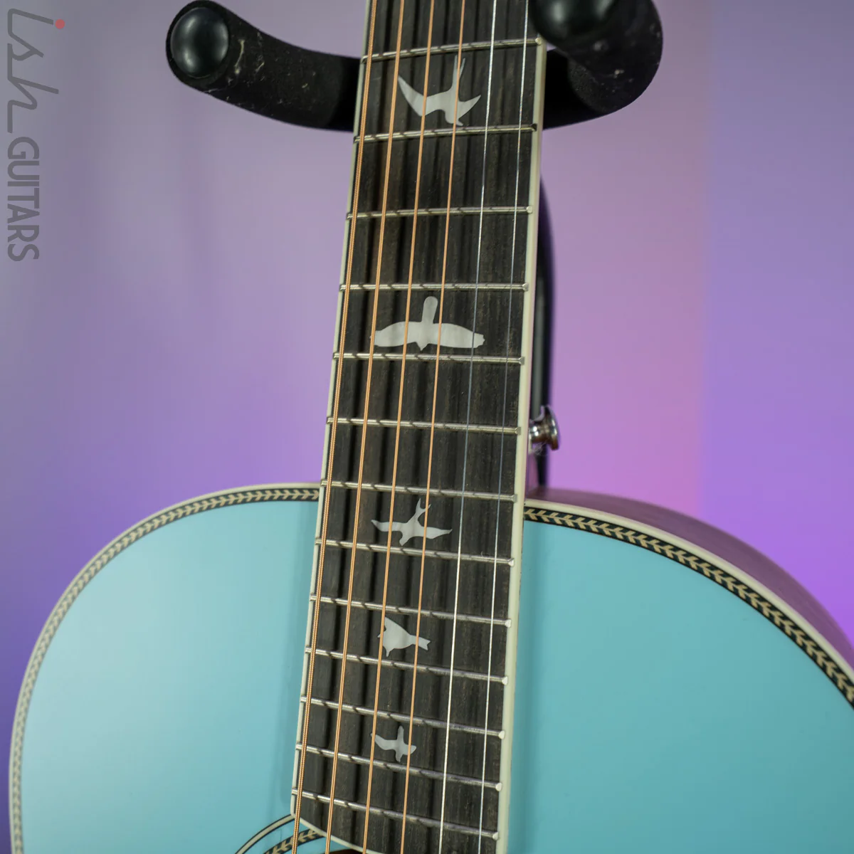 PRS SE P20E Parlor Acoustic Electric Powder Blue - Image 6