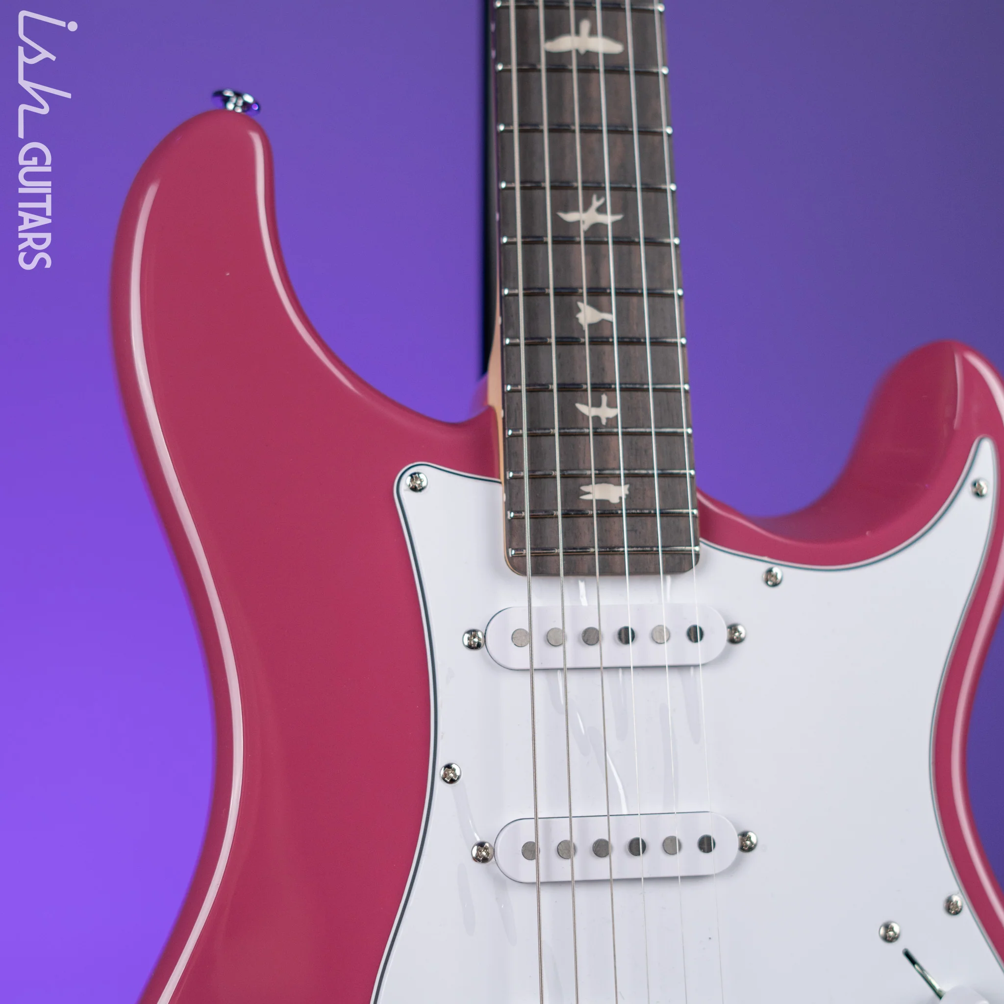 PRS SE Silver Sky Dragon Fruit Demo - Image 3