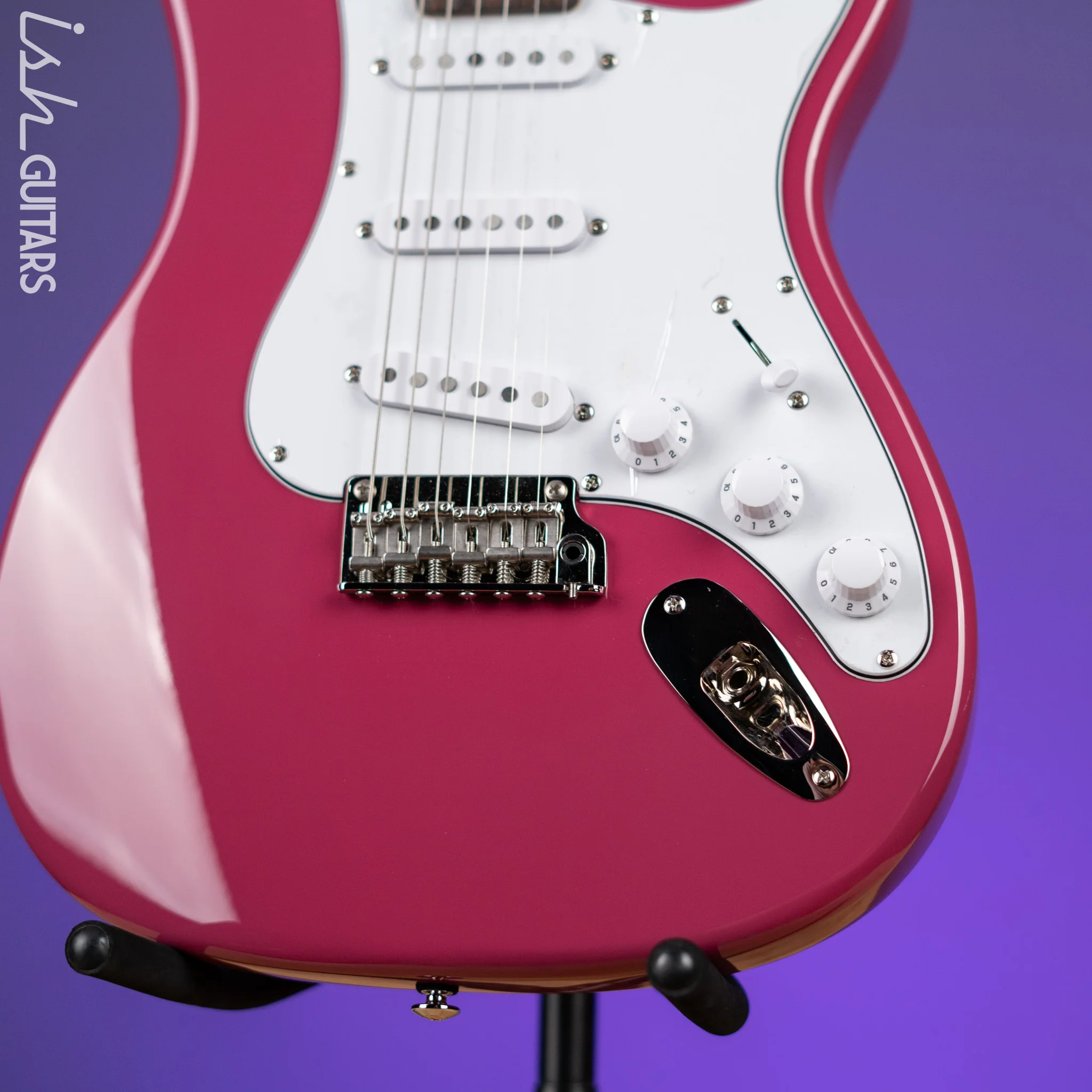 PRS SE Silver Sky Dragon Fruit Demo - Image 4
