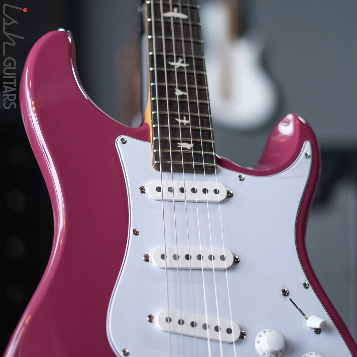 PRS SE Silver Sky Dragon Fruit Demo - Image 4