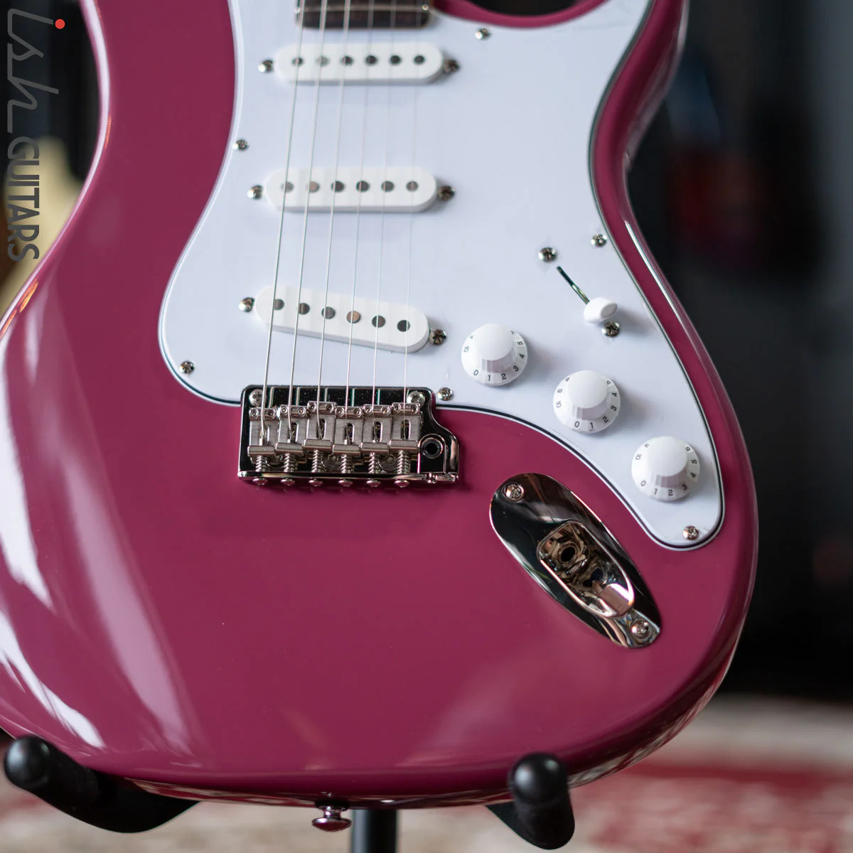 PRS SE Silver Sky Dragon Fruit Demo - Image 5