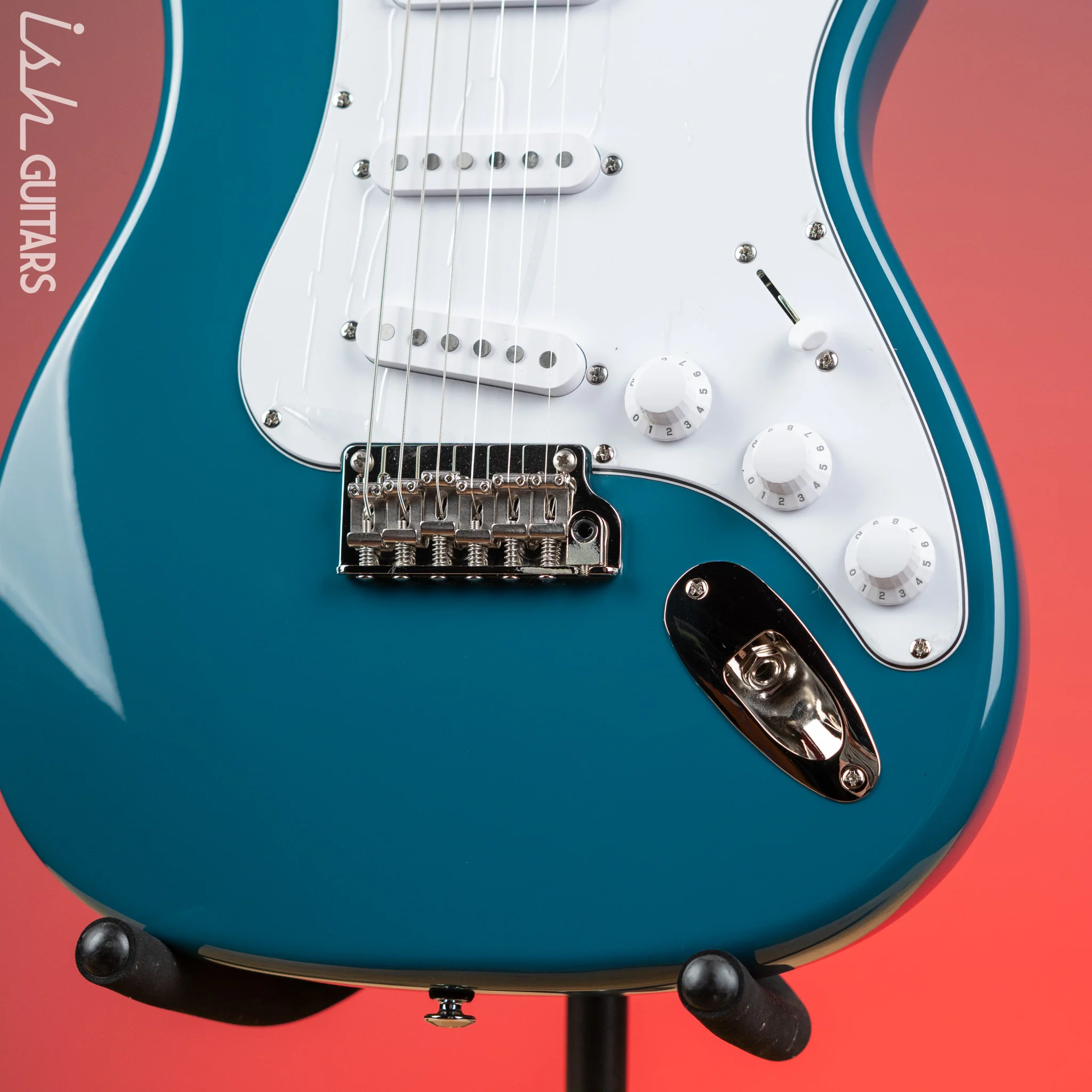PRS SE Silver Sky Electric Guitar Nylon Blue - Maple Fretboard - Image 4