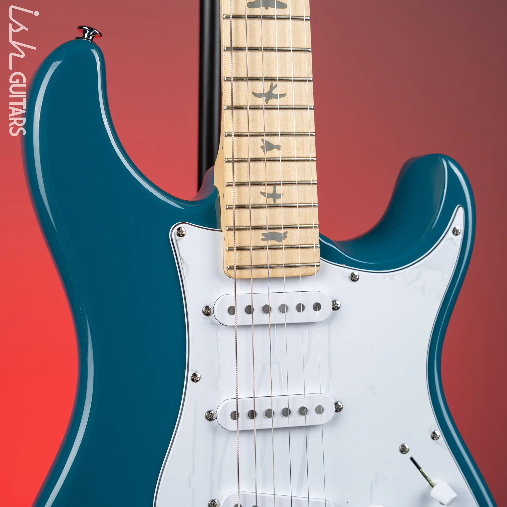 PRS SE Silver Sky Electric Guitar Nylon Blue - Maple Fretboard - Image 3