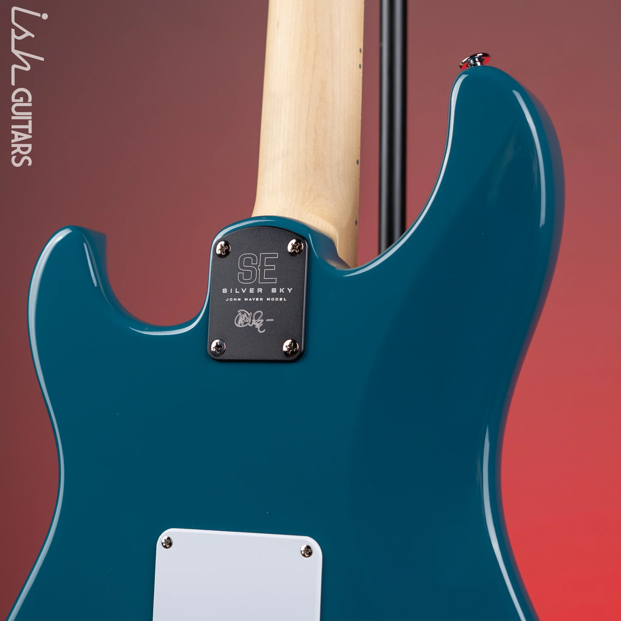 PRS SE Silver Sky Electric Guitar Nylon Blue - Maple Fretboard - Image 8