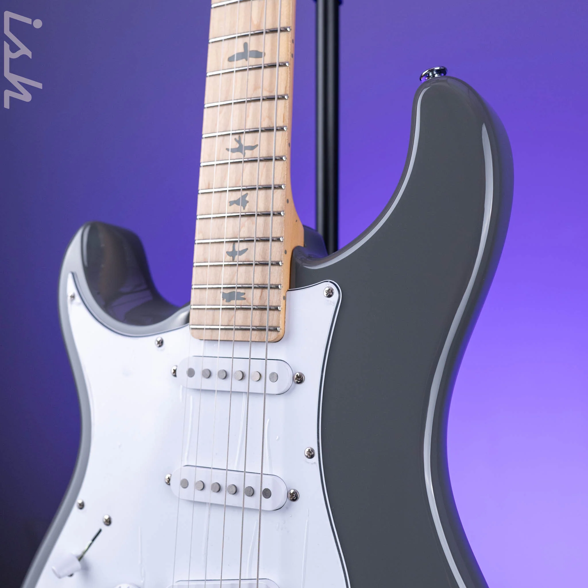 PRS SE Silver Sky Lefty Overland Gray - Maple Board - Image 3
