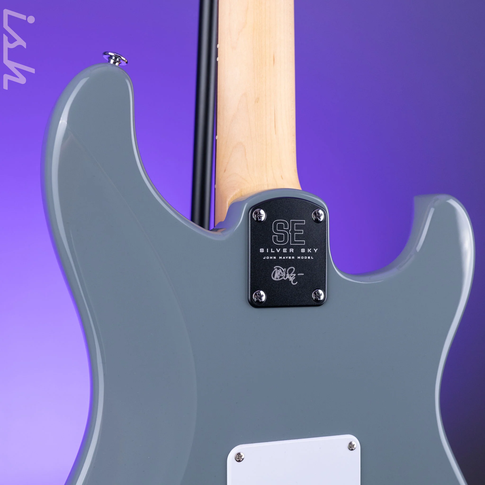 PRS SE Silver Sky Lefty Storm Grey - Rosewood Board - Image 6